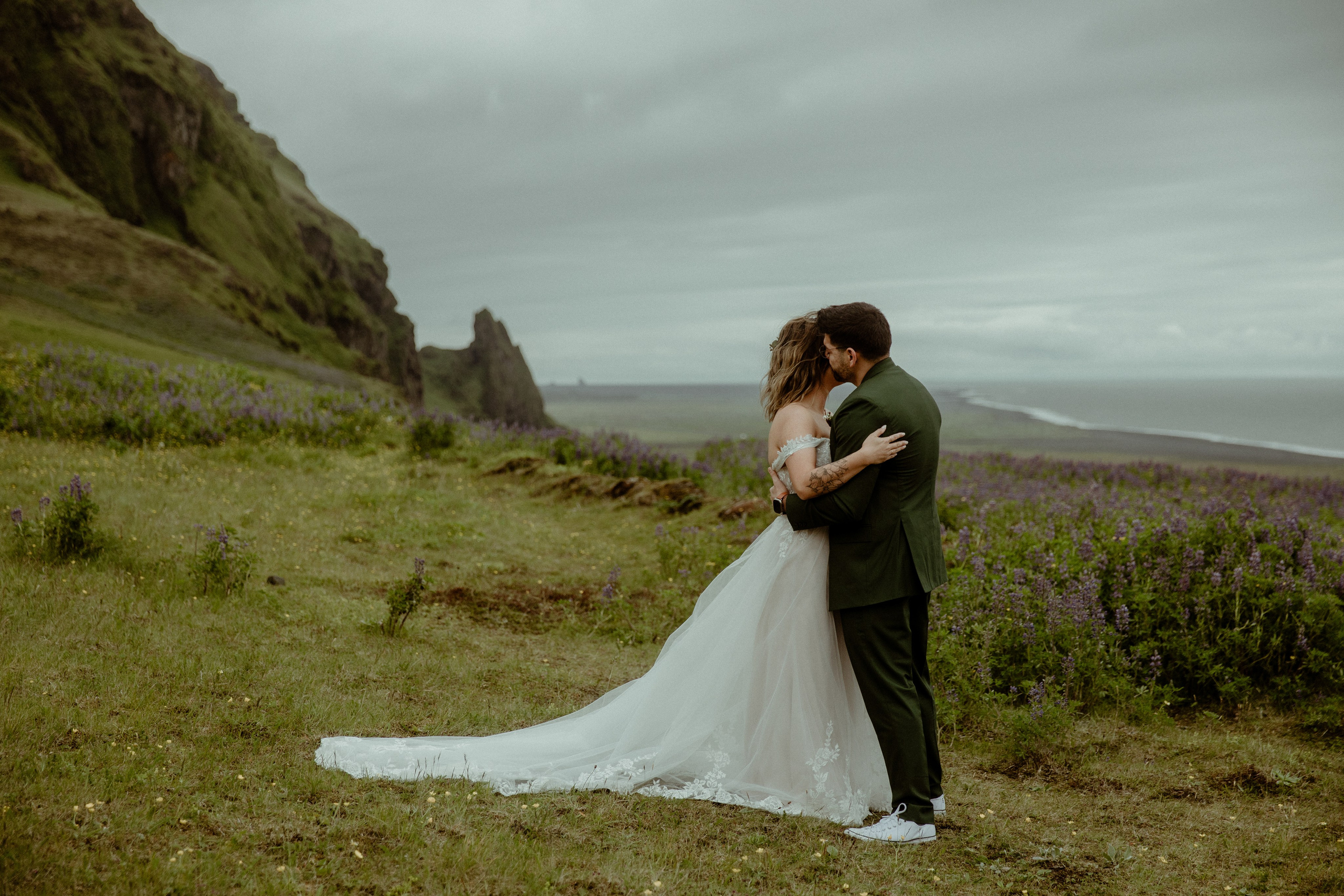 Elopement at Kvernufoss Waterfall. Iceland elopement photo and video | Nikolaichik Photo