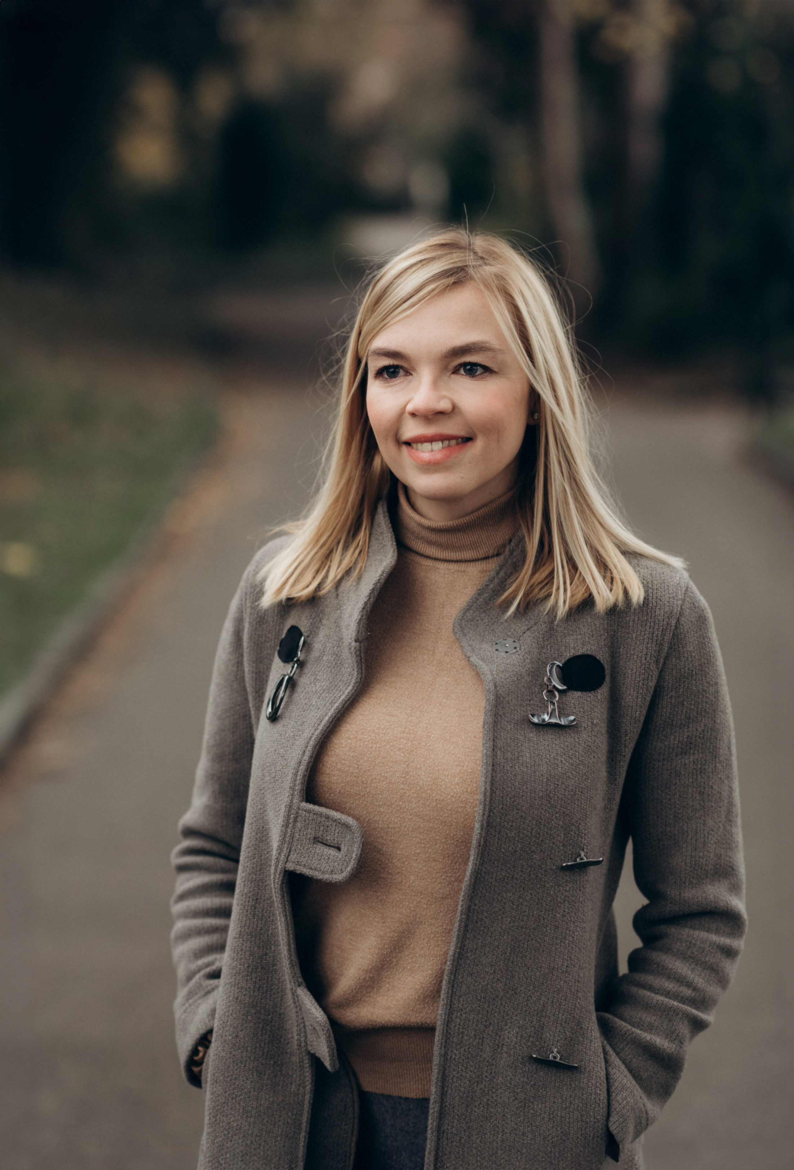 female portrait in the park