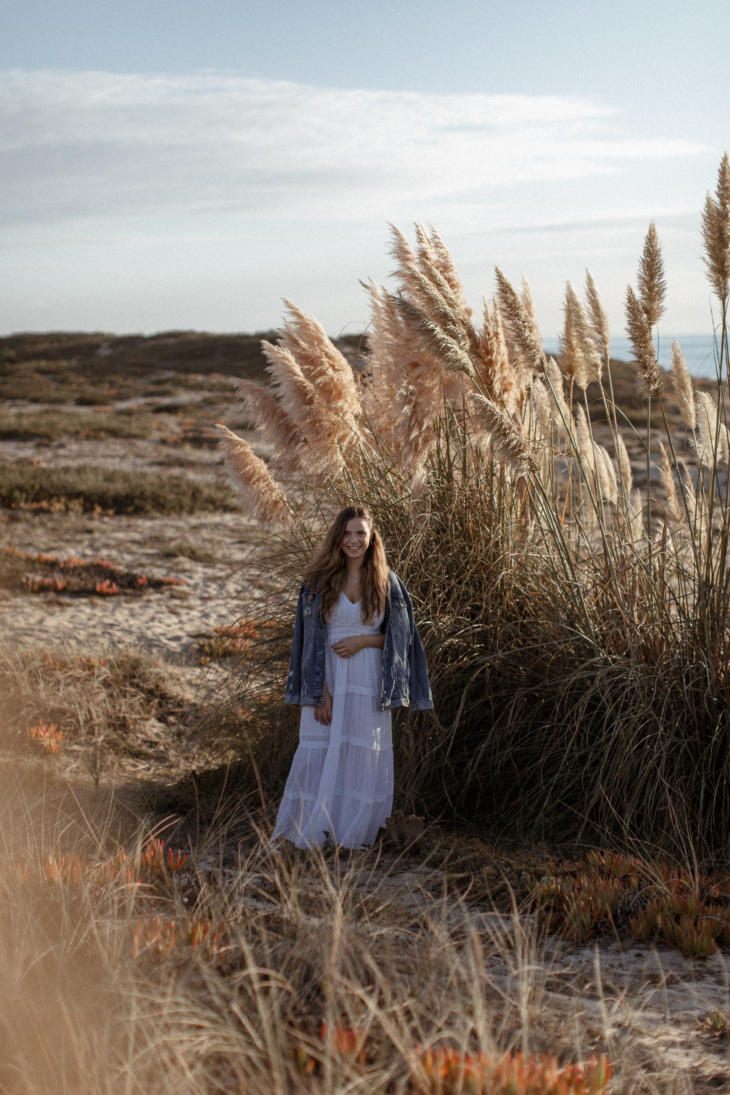 Sunset on the beach. True self