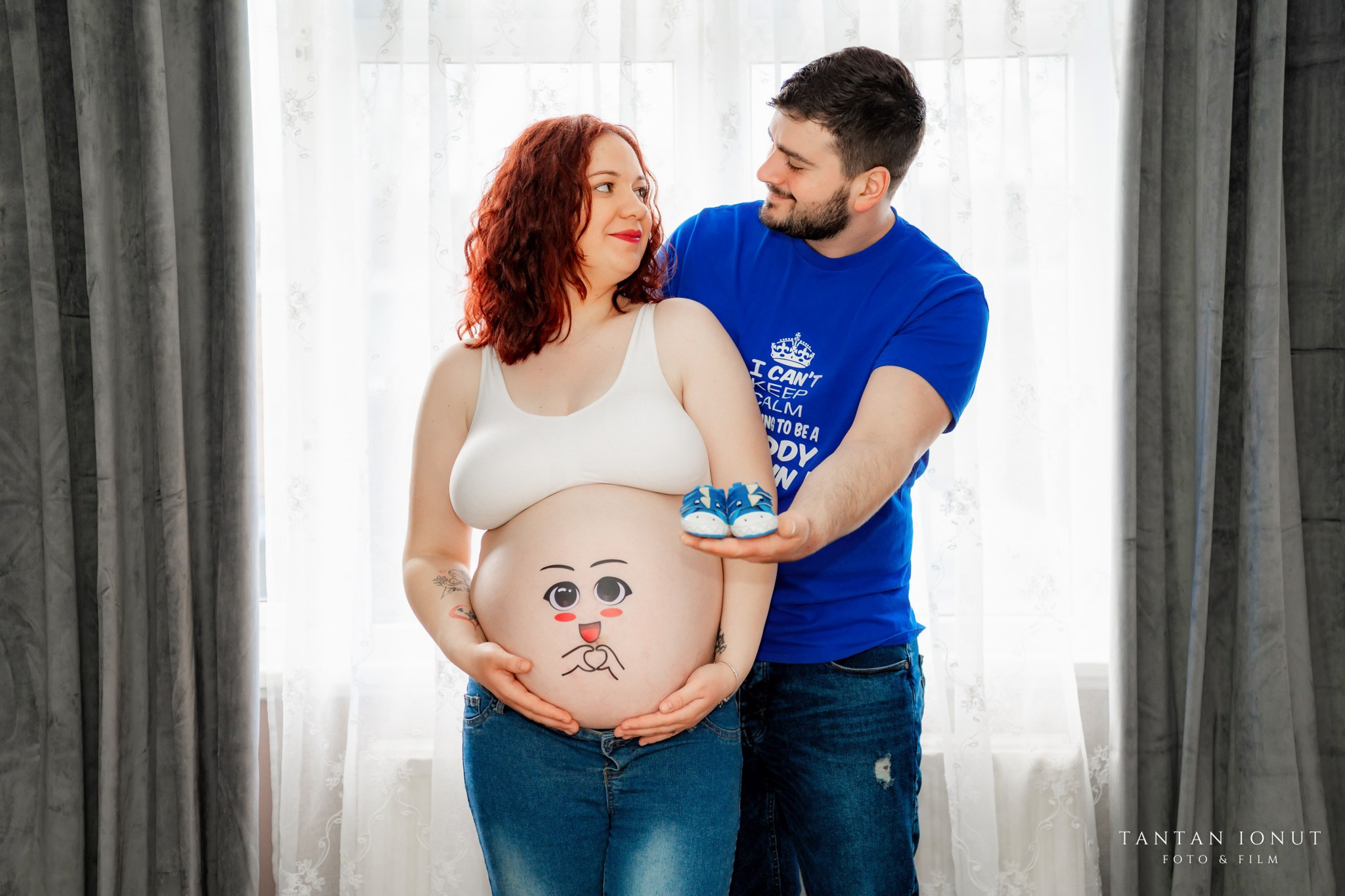 Sedinta foto maternitate acasa cu Ionela si Cosmin. TANTAN IONUT FOTO & FILM