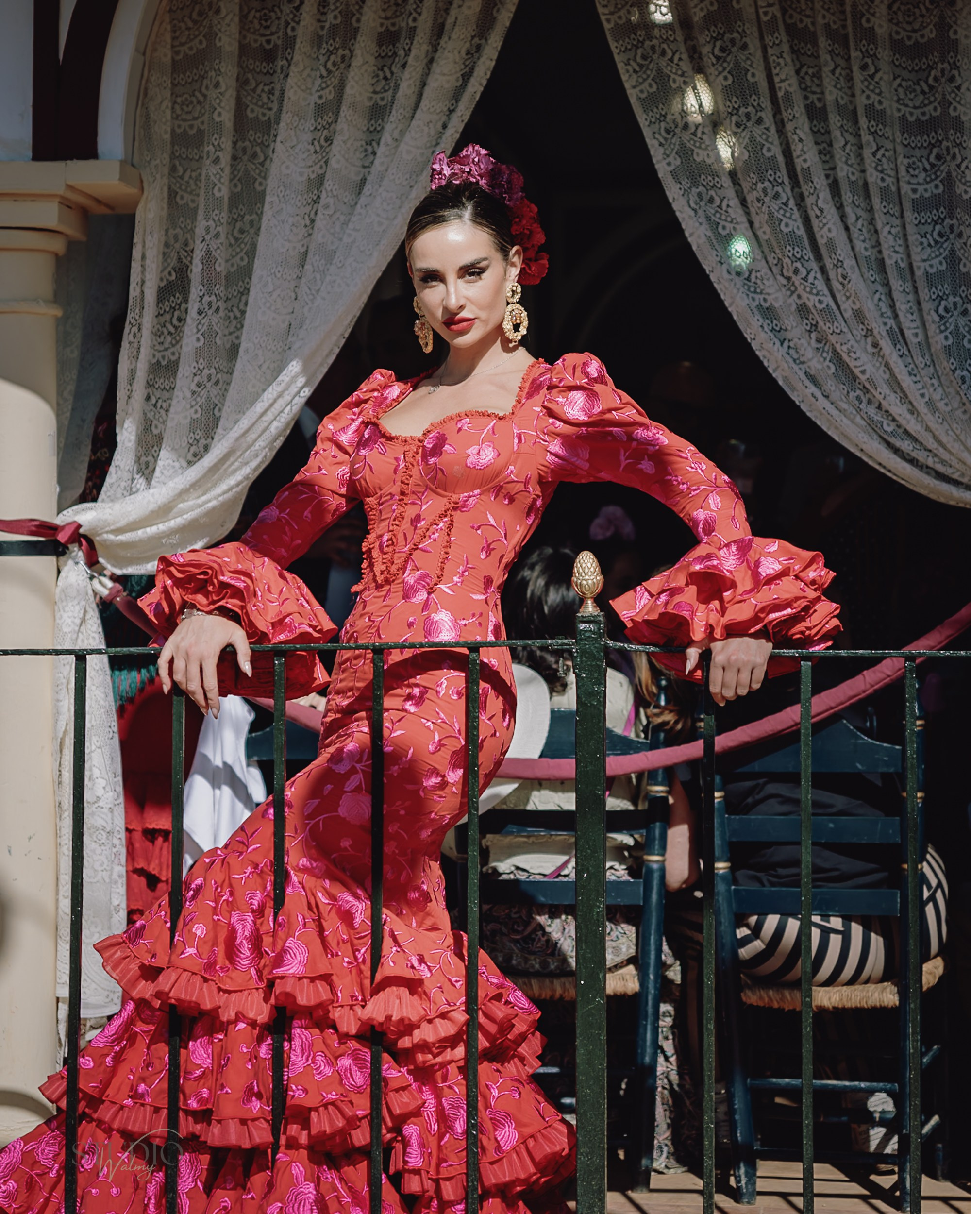 Sesión de fotos en feria de Abril de Sevilla. Inicio