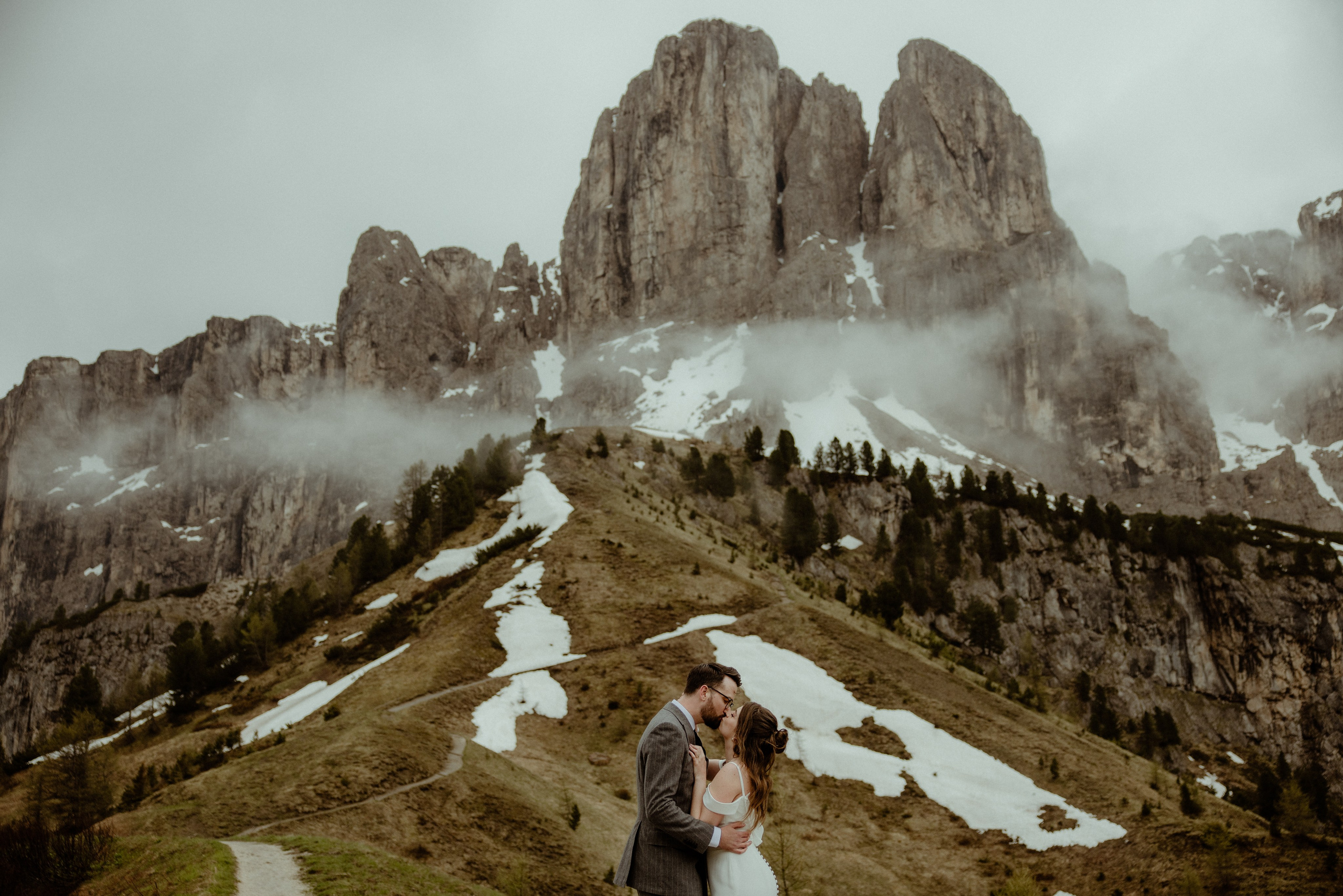 Dreamy elopement in Dolomites. Iceland elopement photo and video | Nikolaichik Photo