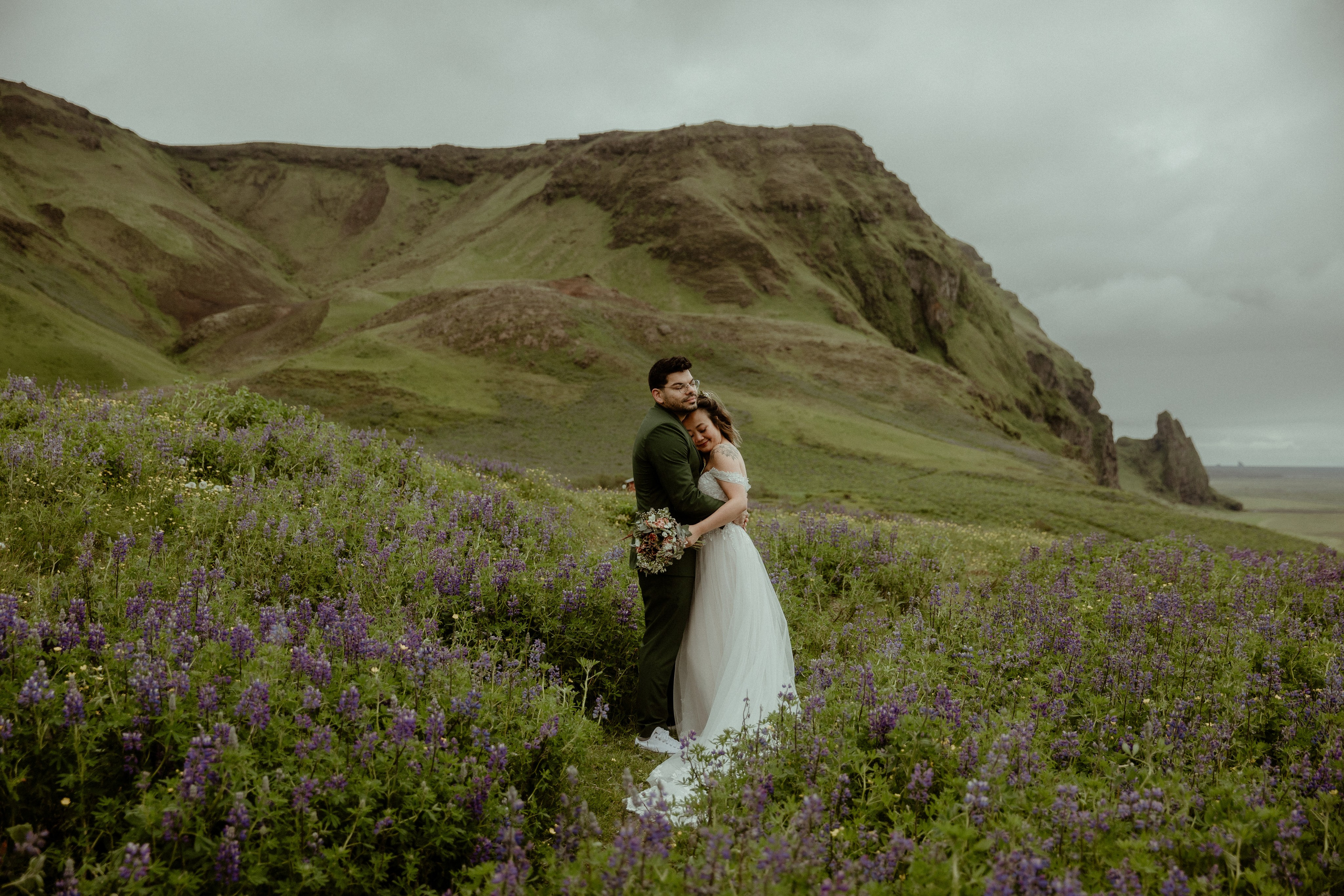Elopement at Kvernufoss Waterfall. Iceland elopement photo and video | Nikolaichik Photo