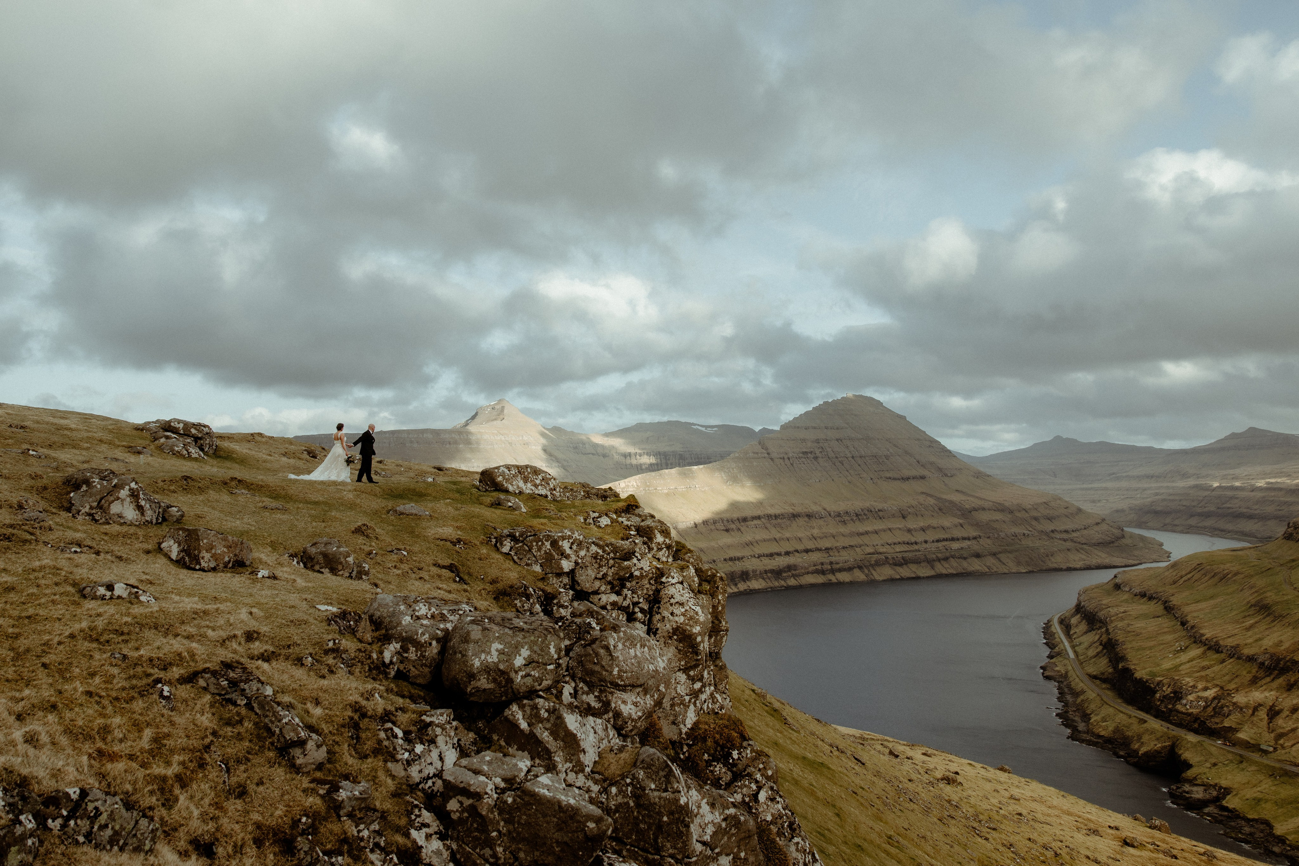 Elope at Faroe islands to celebrate 10 years anniversary. Iceland elopement photo and video | Nikolaichik Photo