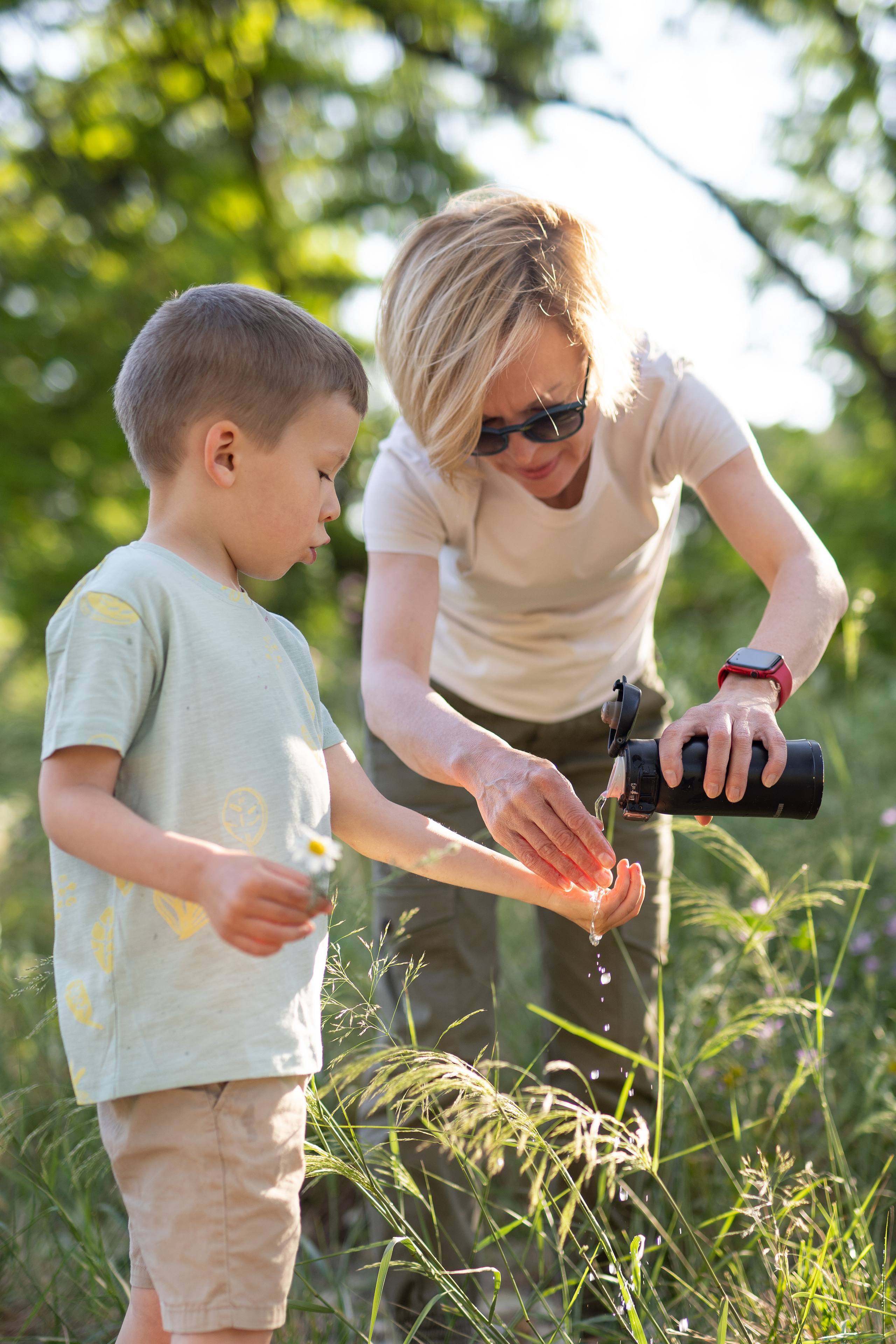 Grandmother with grandson photo shooting. Photographer in Madrid, Spain. Alyona Belyaninova