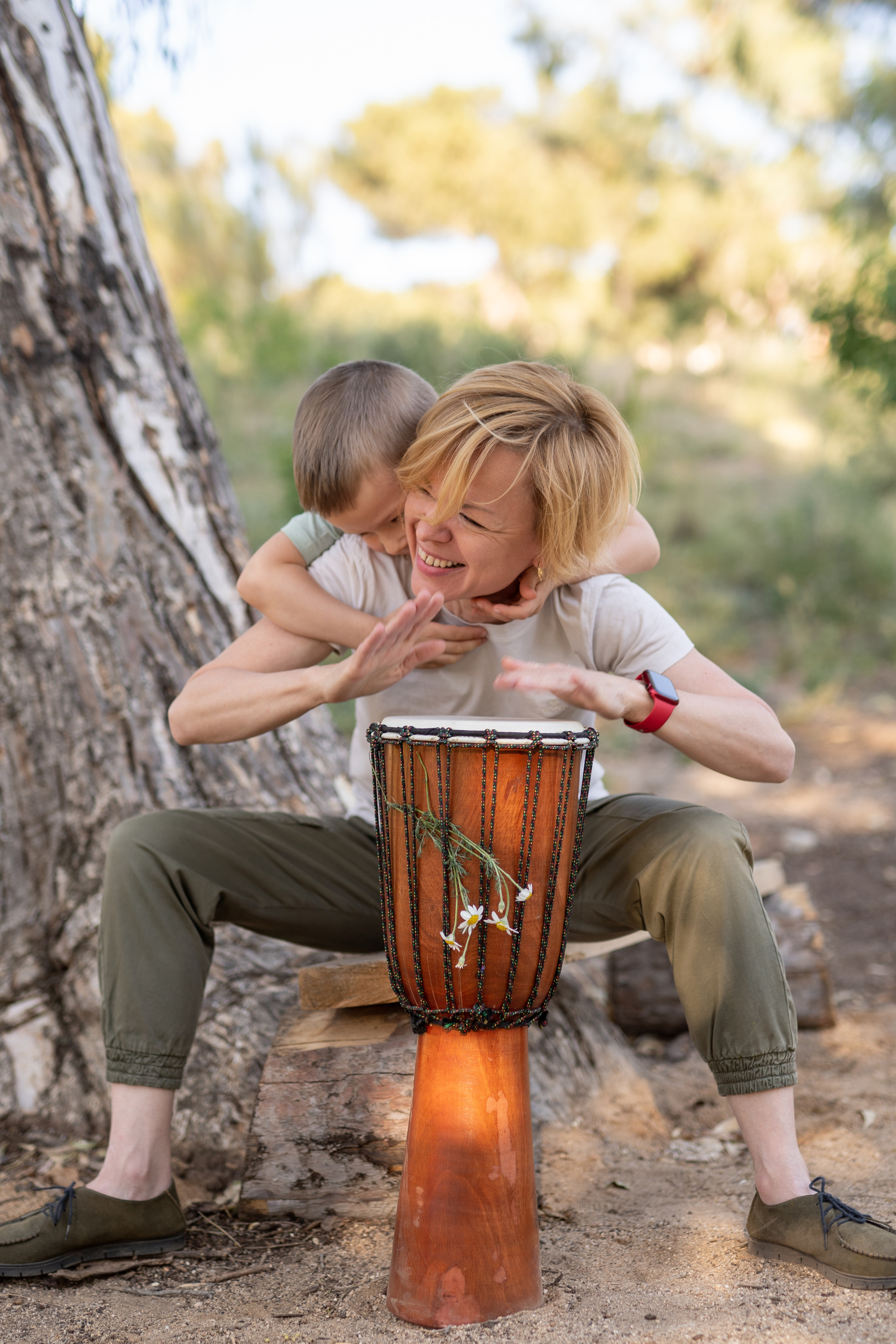 Grandmother with grandson photo shooting. Photographer in Madrid, Spain. Alyona Belyaninova