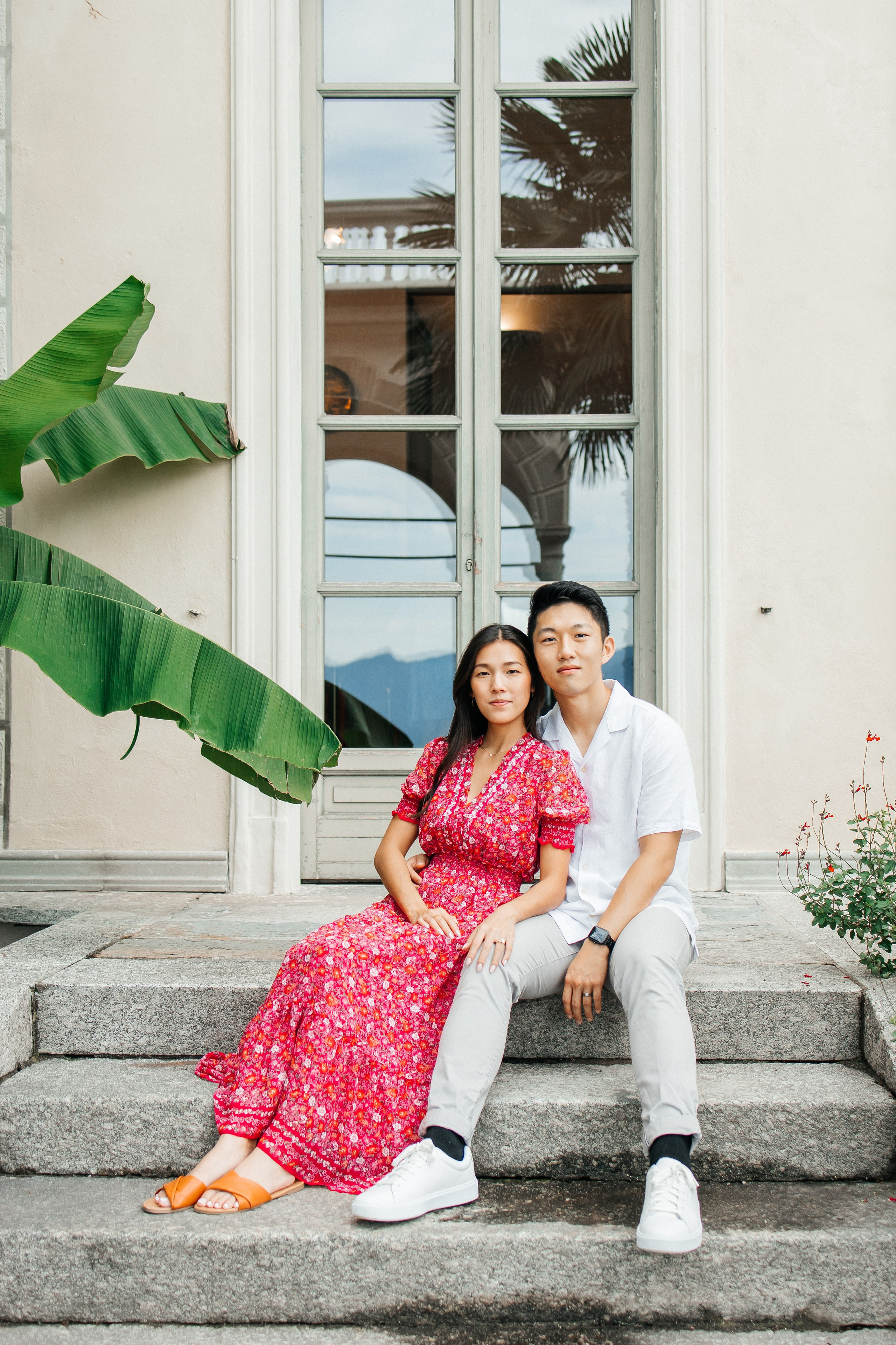 Lake Como Engagement Photography | Villa Monastero. Photographer in Italy Anna Linnik