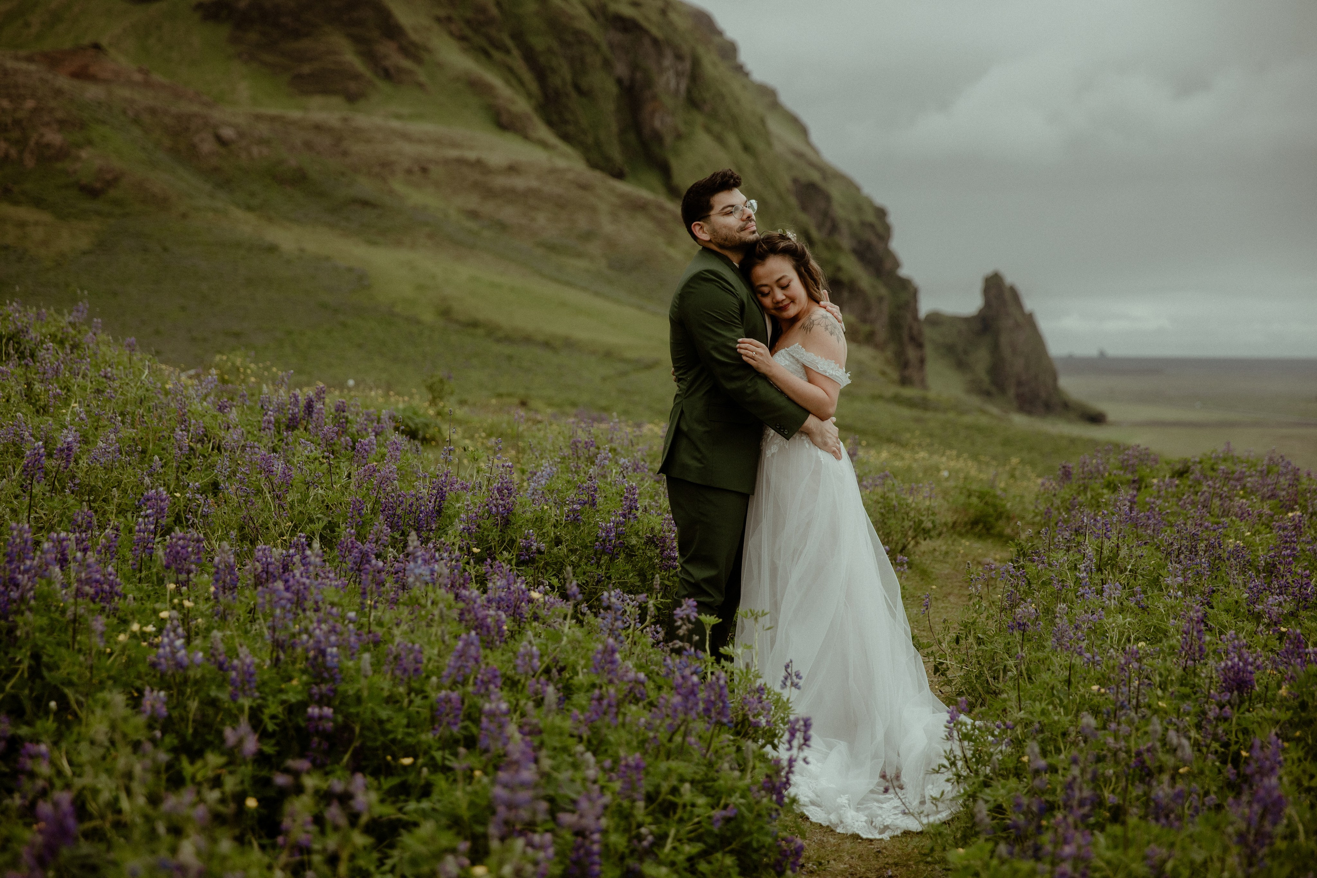 Elopement at Kvernufoss Waterfall. Iceland elopement photo and video | Nikolaichik Photo