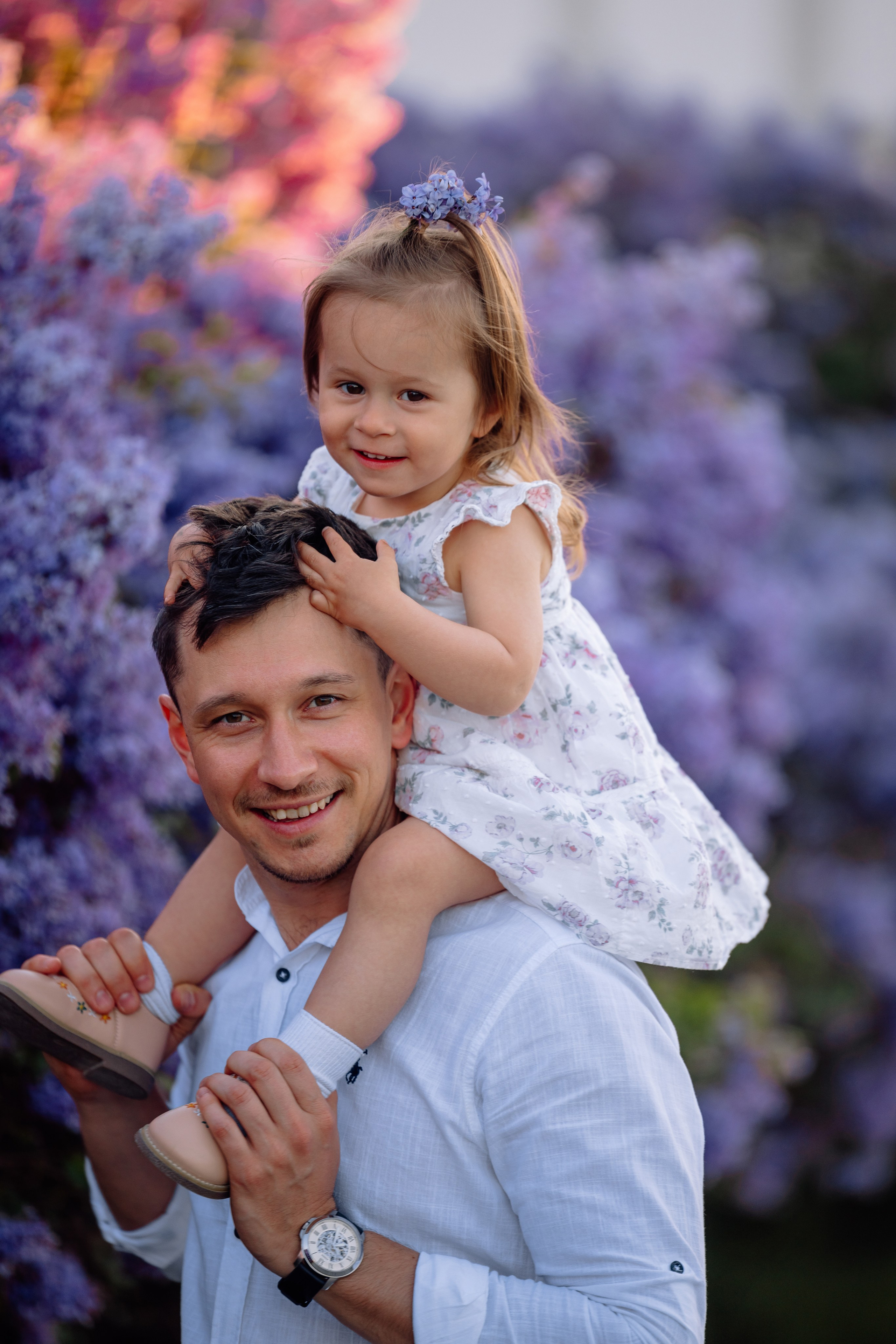 Schloss Nymphenburg: Mama, Papa und ein süßes Mädchen. Hochzeitsfotograf München Taufe Familienfotograf Tanja Mauke