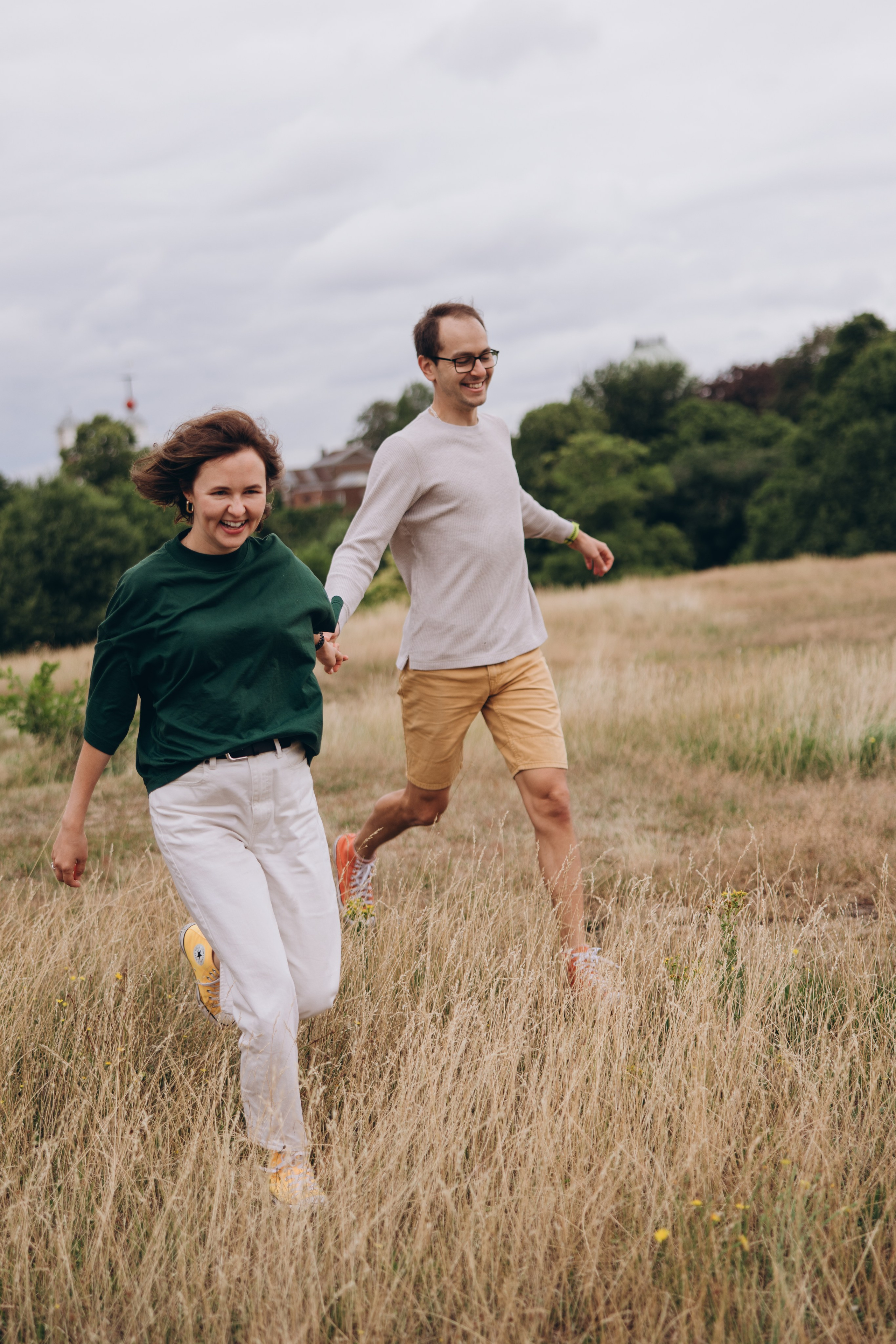 Milena with parents (Greenwich Park). Anastasia Klink, Photographer in London