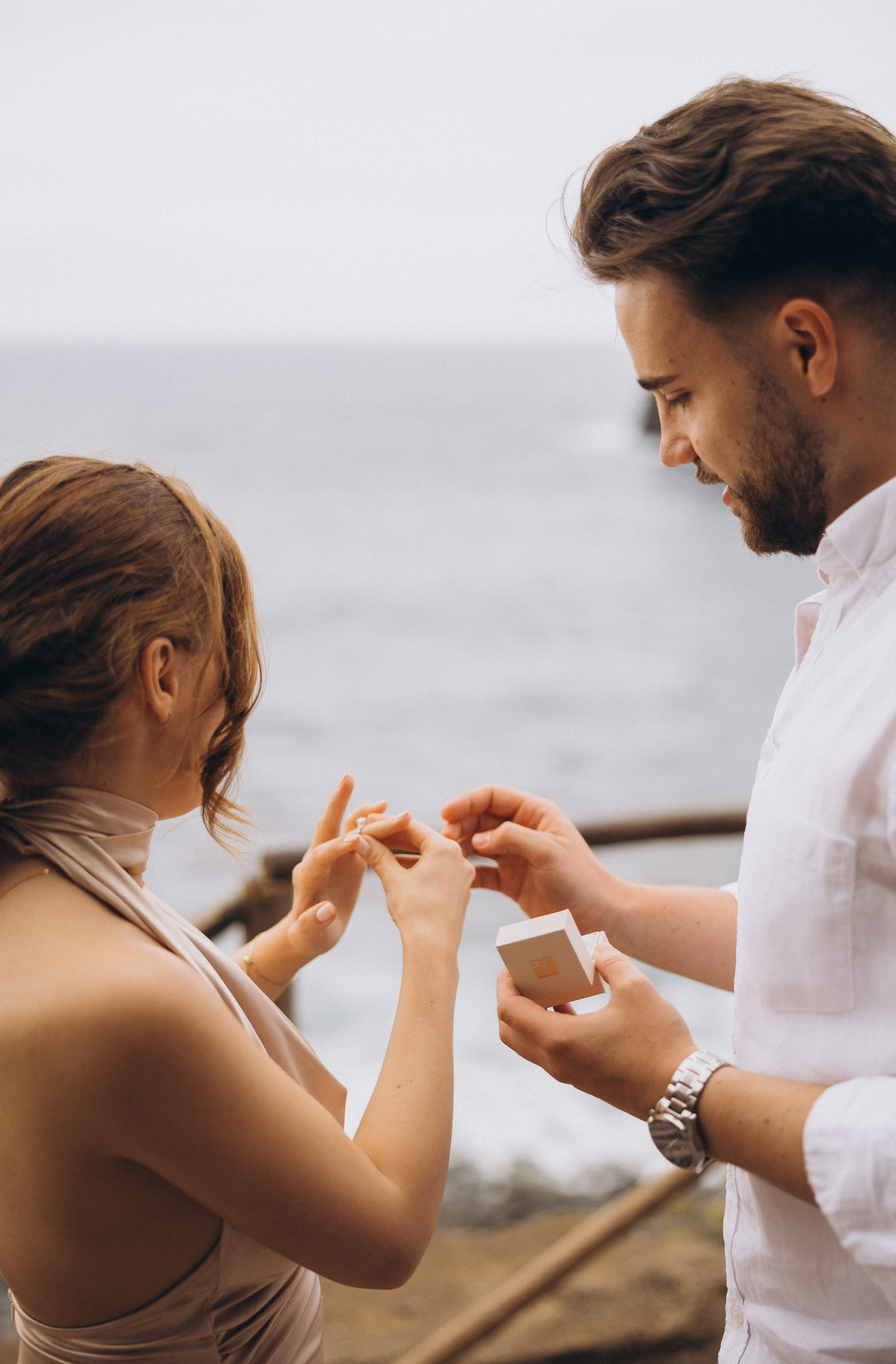 Romantic surprise proposal in Ribeira da Janela, Madeira – couple photography on the cliffs by the ocean