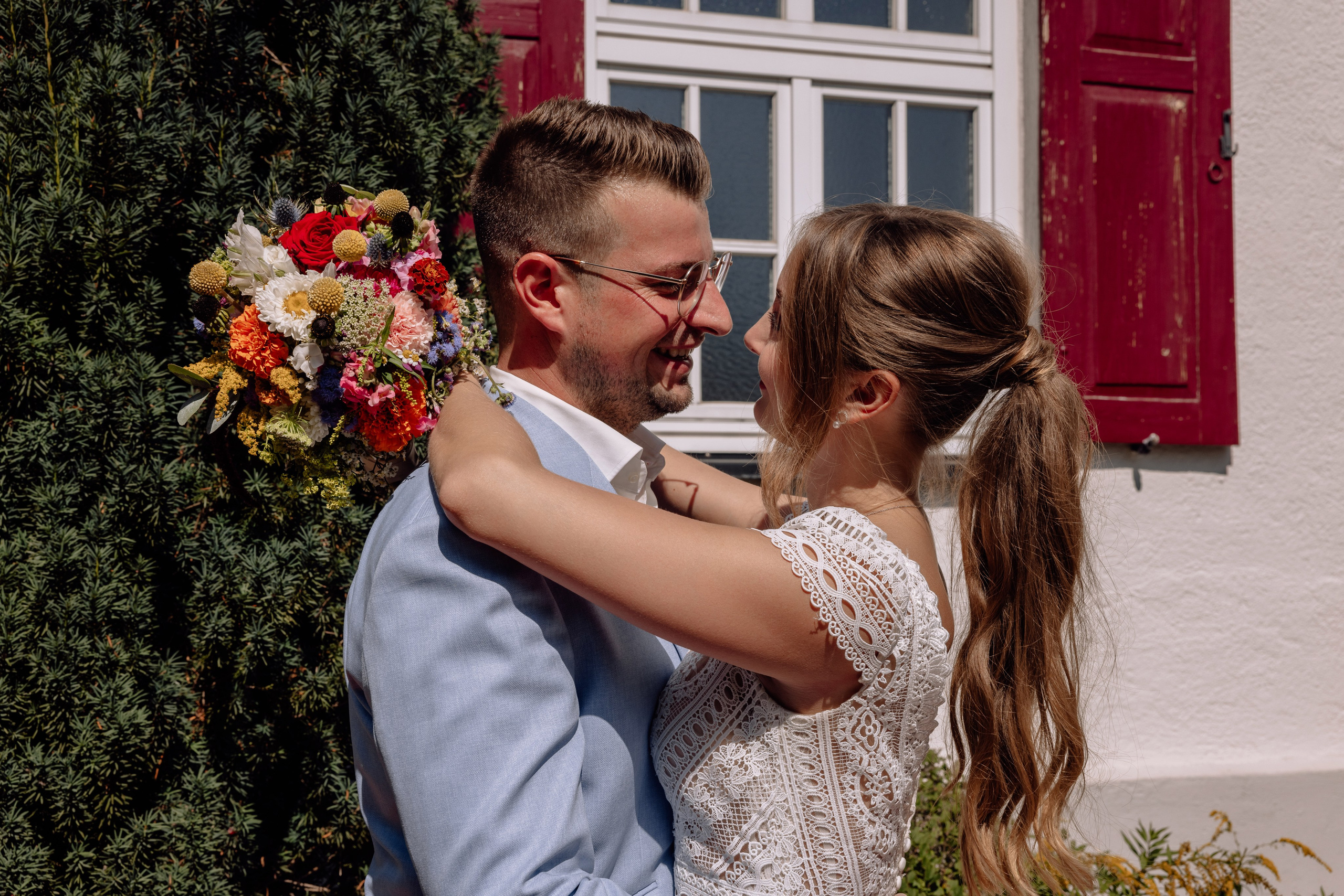 Gilching: Vanessa und Maxi. Hochzeitsfotograf München Taufe Familienfotograf Tanja Mauke