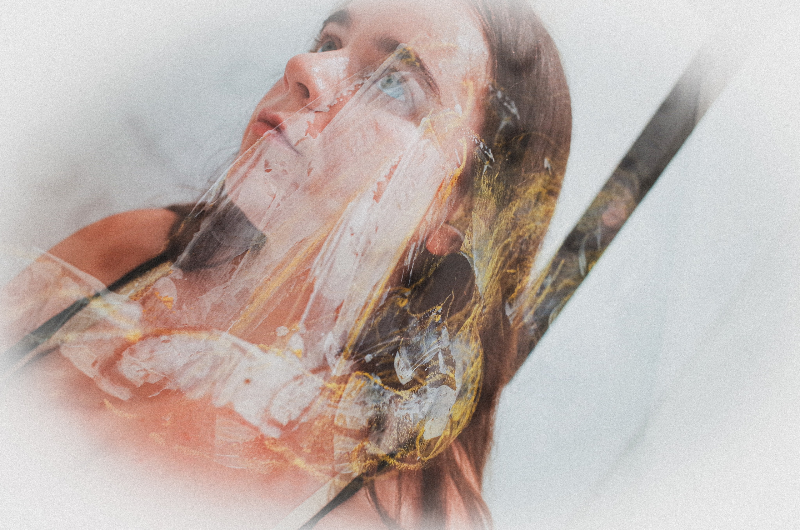 Art Touch performance. Victoria Dini. Art photography in London / Folkestone, UK