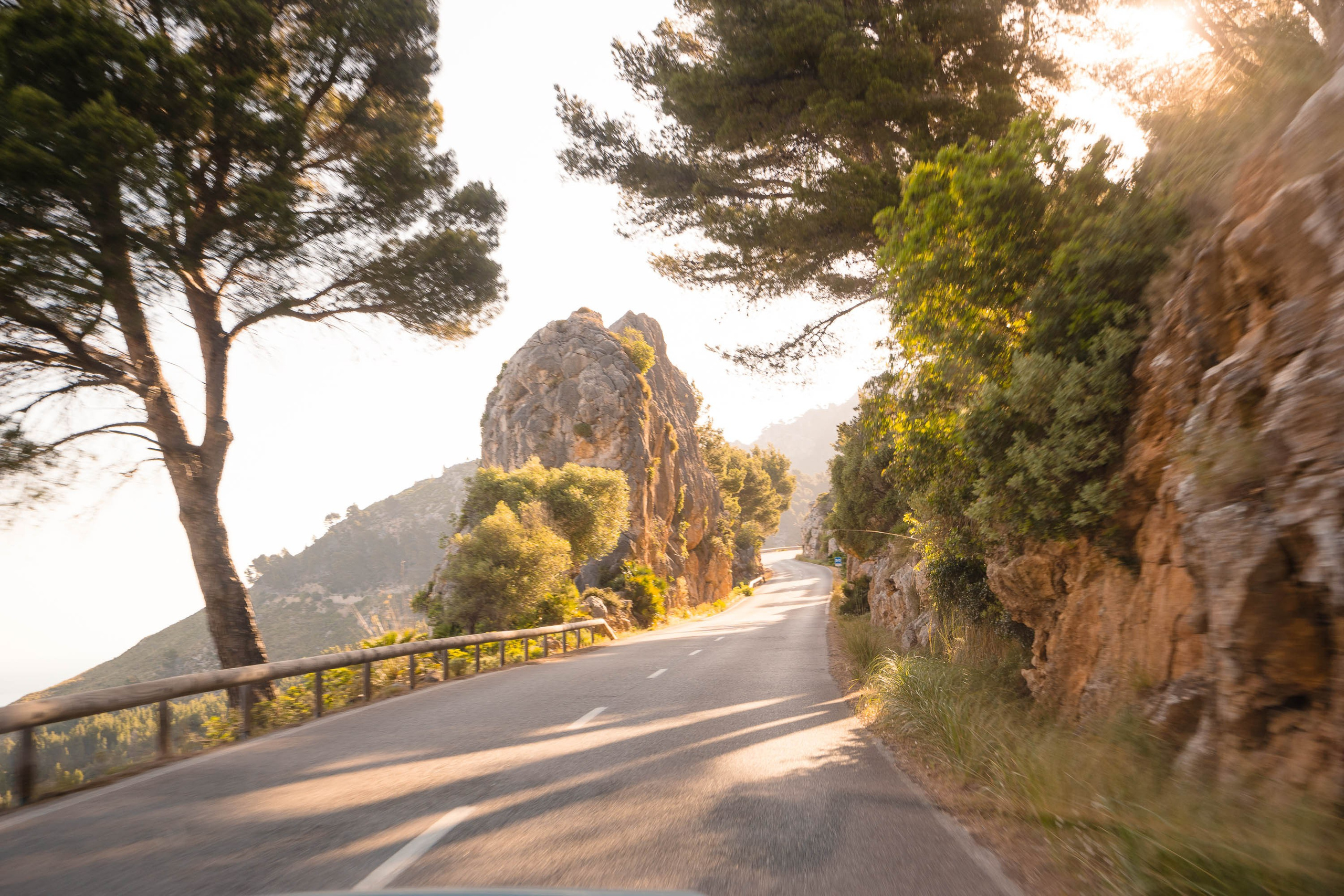 Mallorca Tramuntana roads ready for our cars to drive through