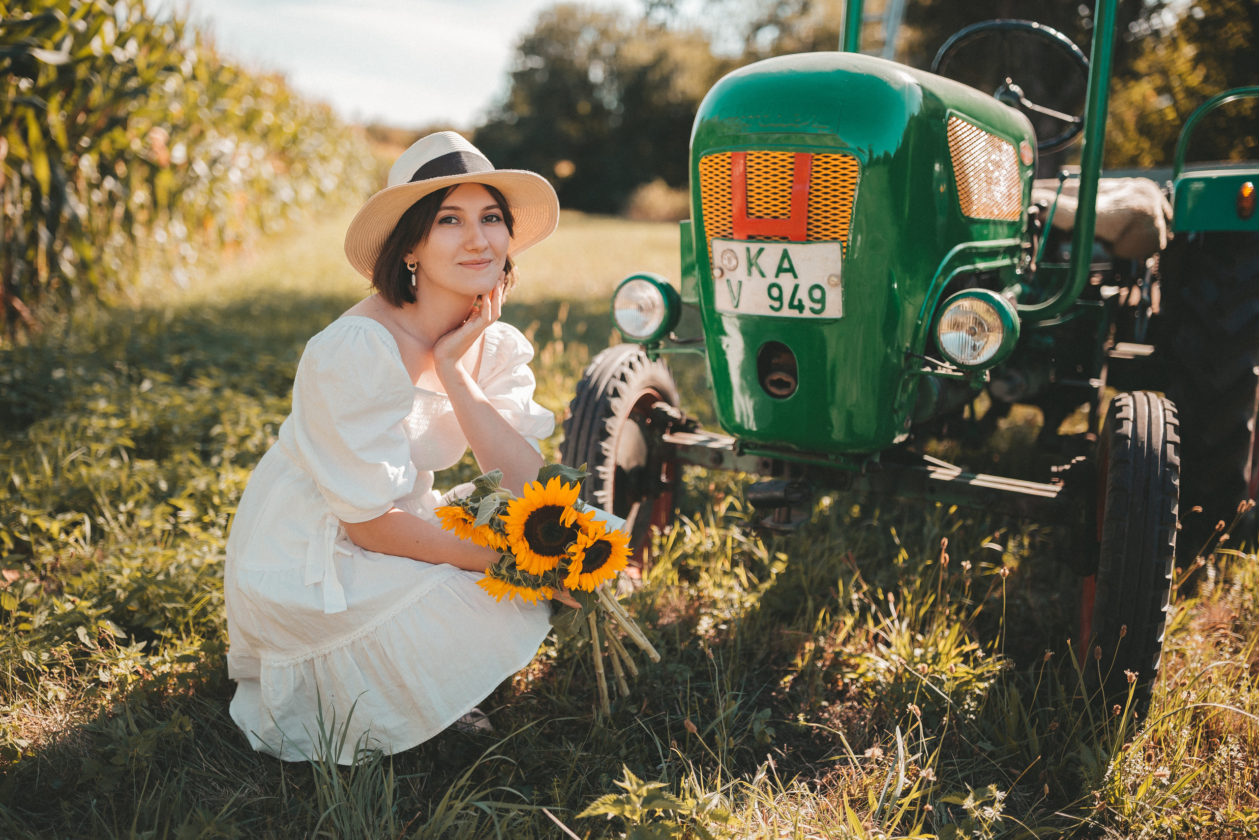 Фотосессия с подсолнухами. Фотограф в Германии — Мария Чистякова