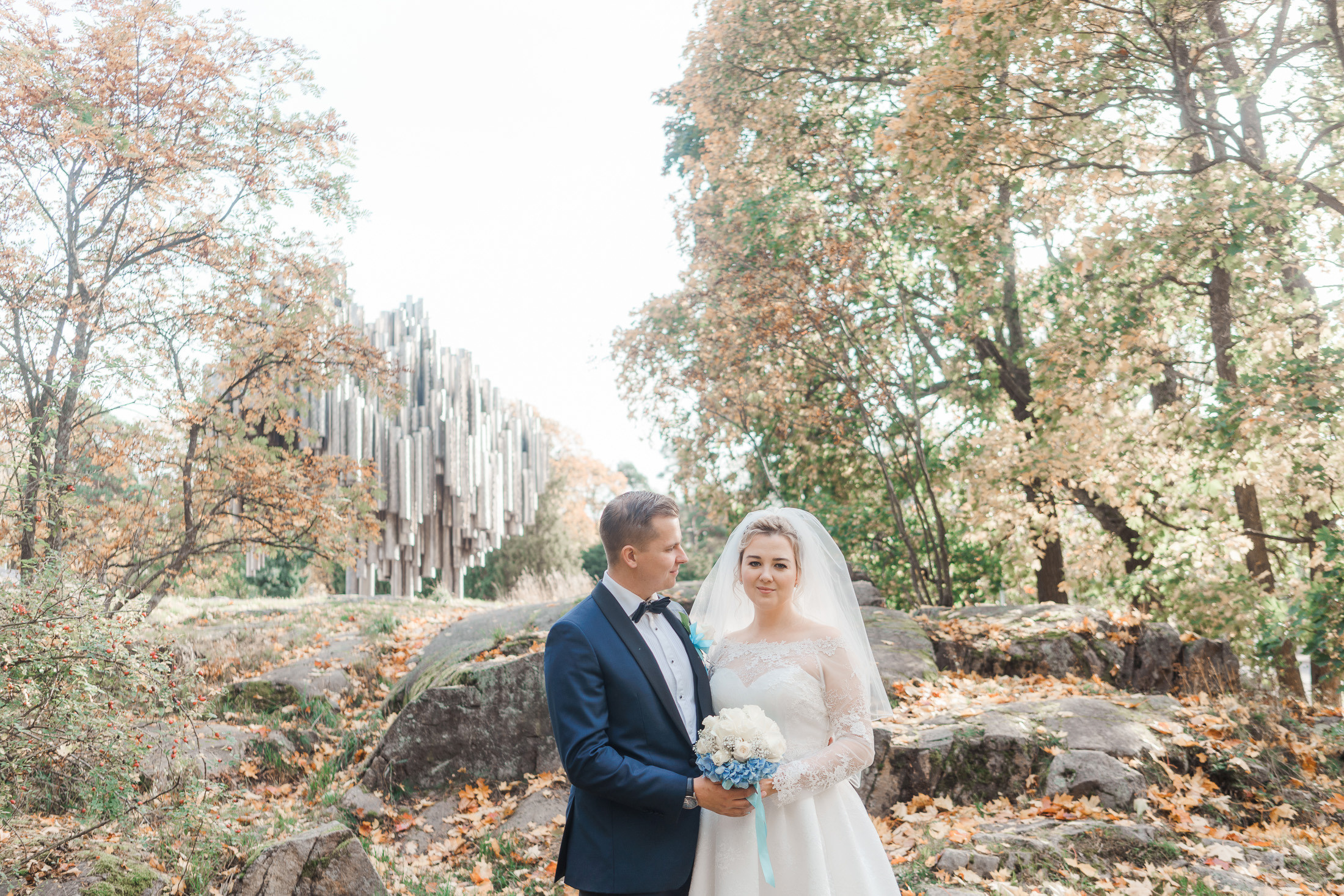 O&A, hääkuvaaja Helsinki, Johanneksen kirkko ja Radisson Blu Royal