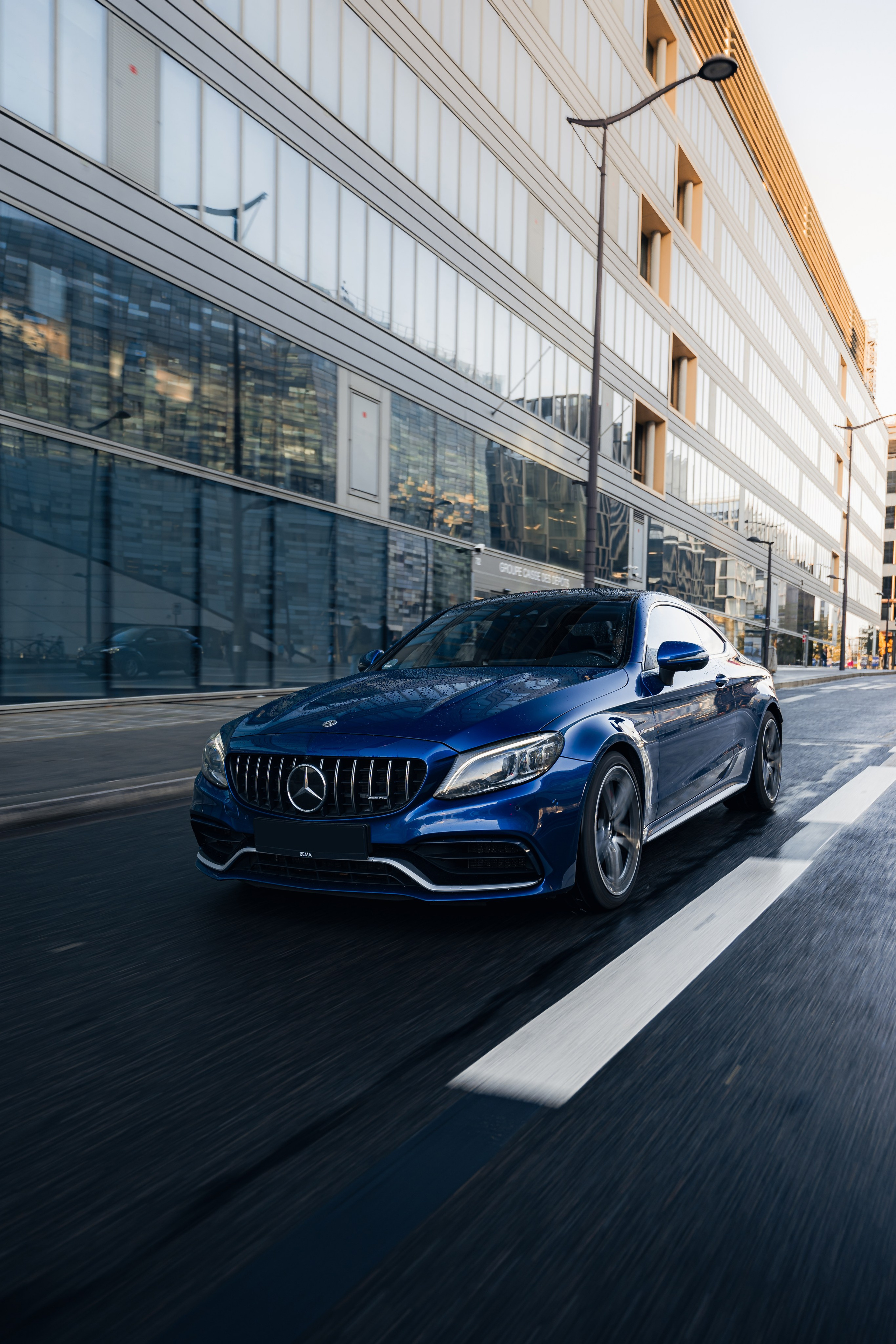 Mercedes-Benz C63s AMG. Photographe de voitures à Paris — Vitalii Motruk