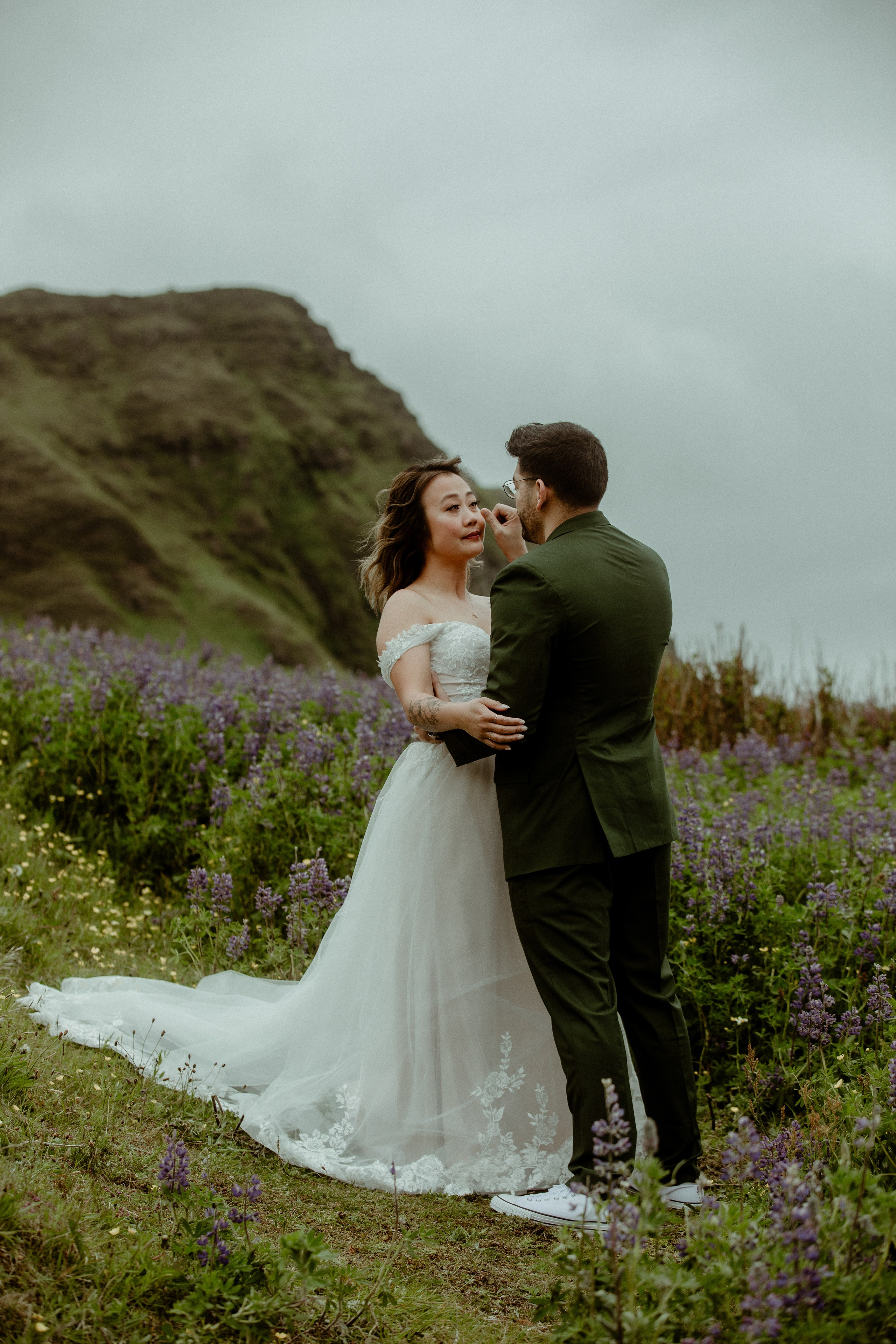 Elopement at Kvernufoss Waterfall. Iceland elopement photo and video | Nikolaichik Photo