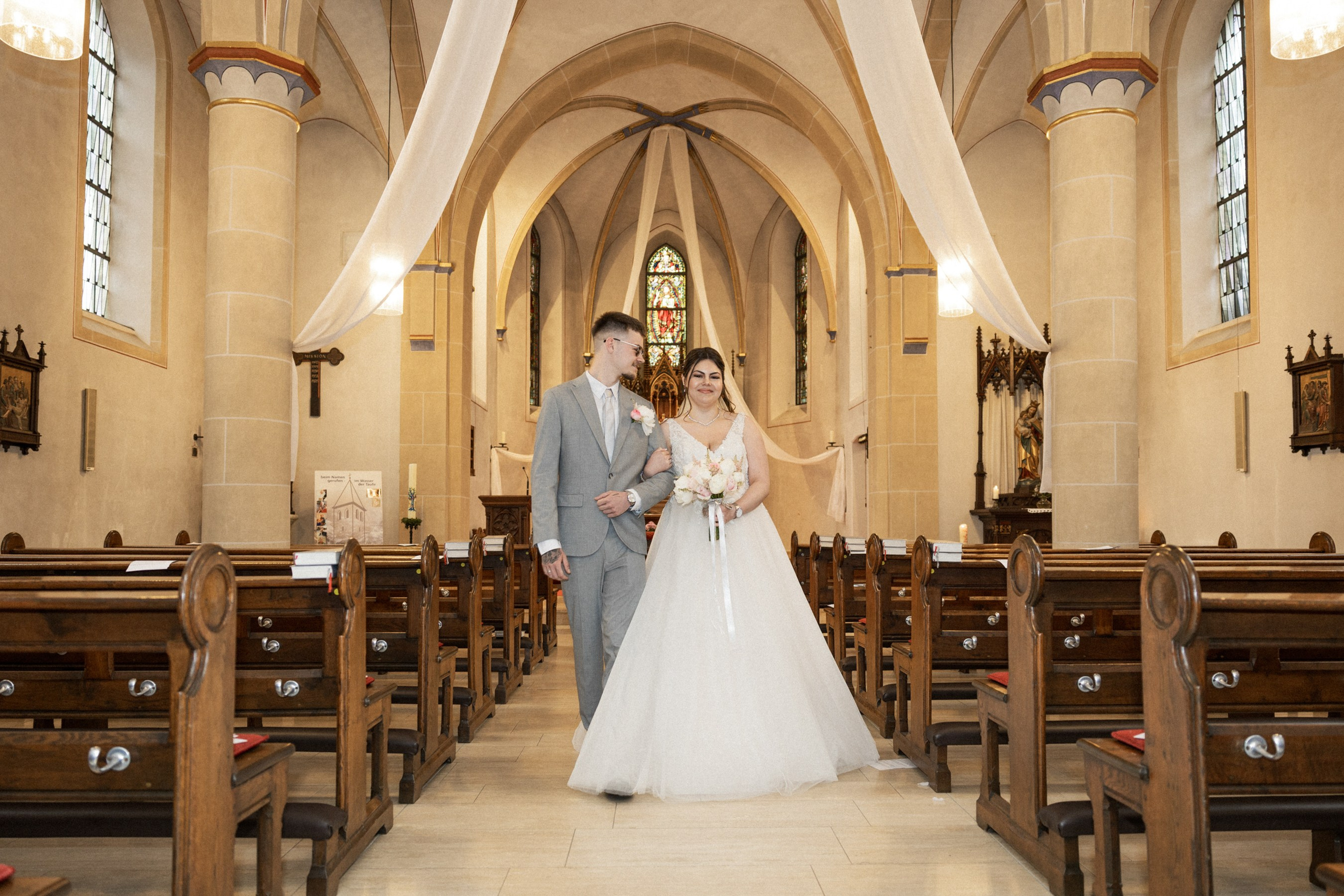 Kirchliche Trauung. Hochzeitfotograf in Bielefeld