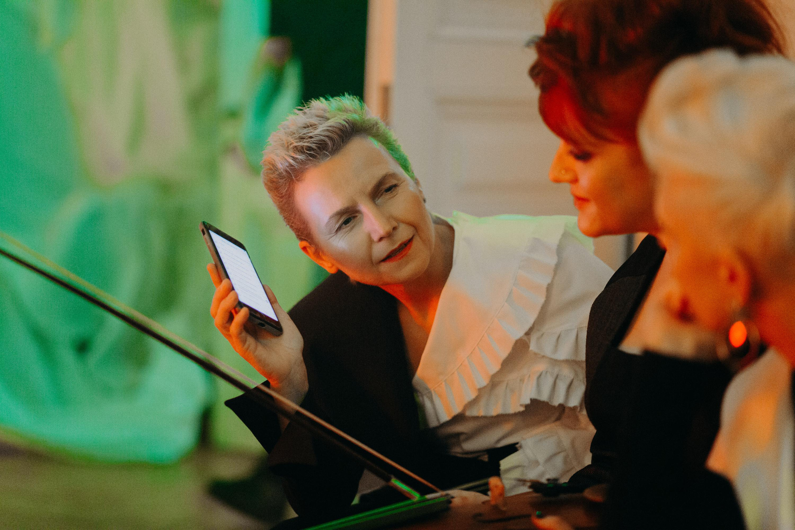 Backstage of the music video shooting. Photographer Luxembourg