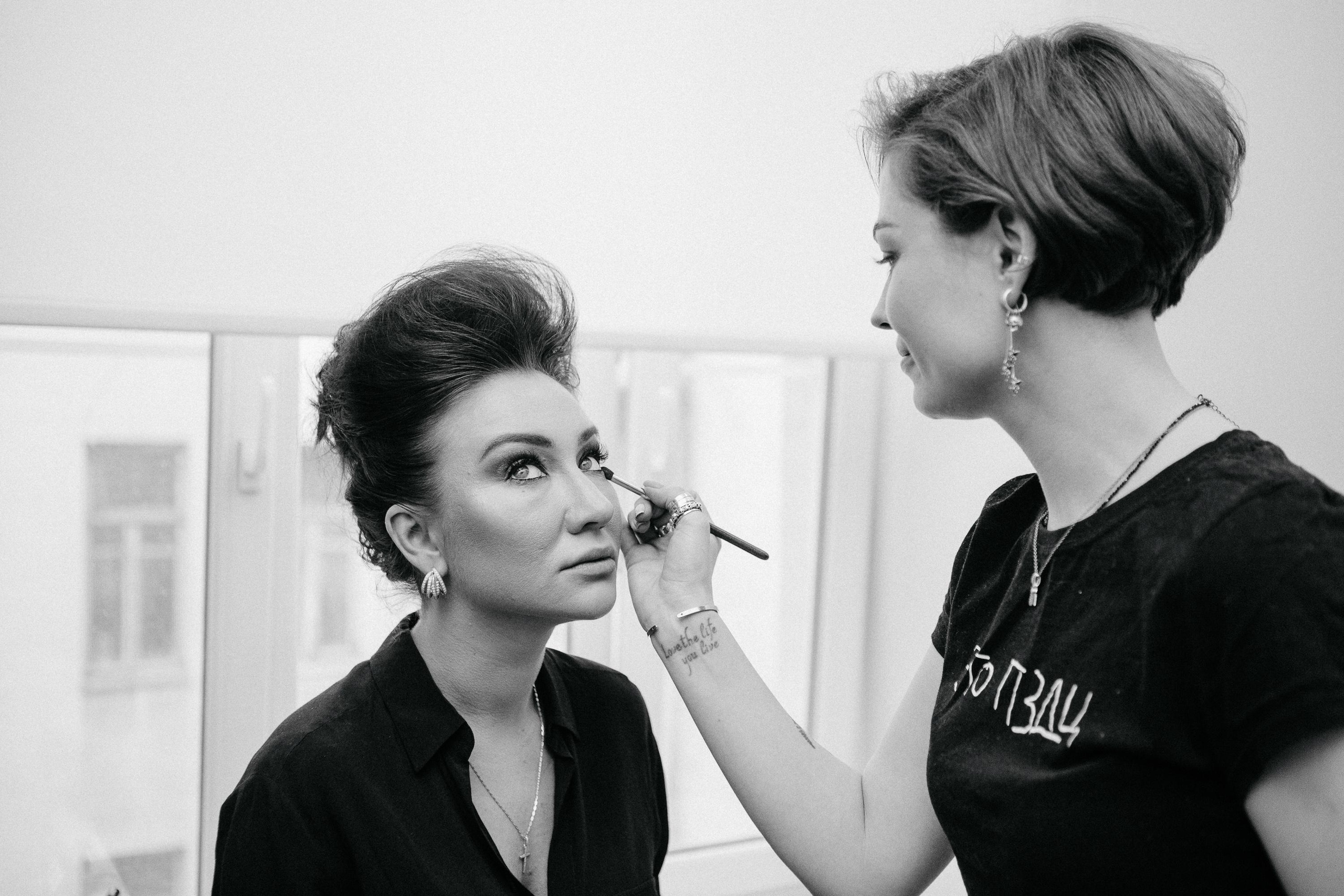 Backstage of the music video shooting. Photographer Luxembourg