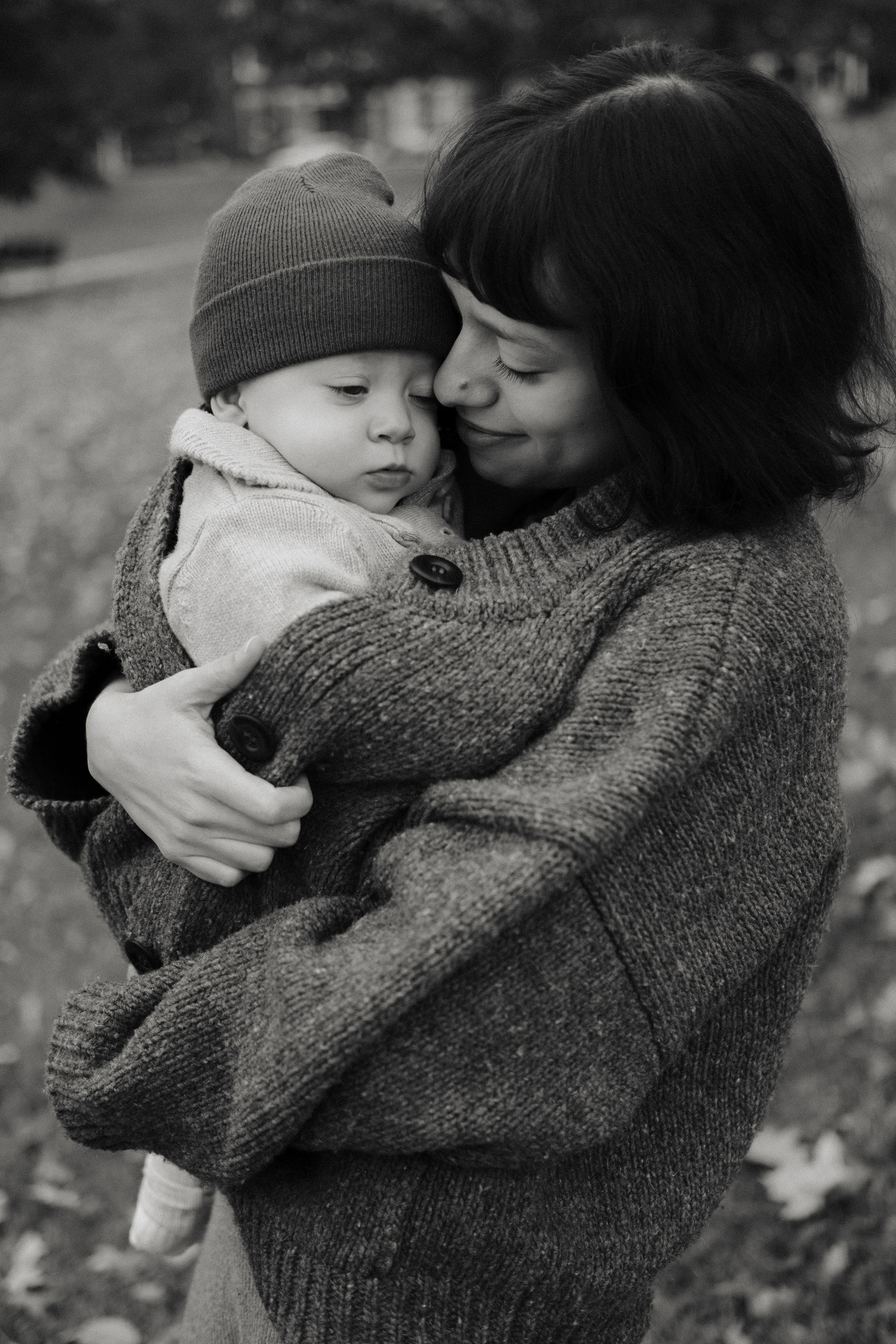 Candid moments capruted by family photographer in Libby Hill Park in Richmond, VA