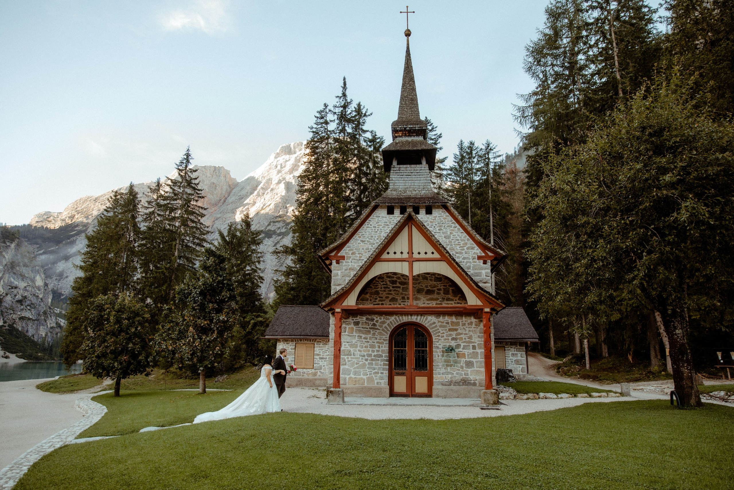 Secret Dolomites elopement at Lago di Braies & Cadini di Misurina | Best place to elope in Italy. Iceland elopement photographer & videographer