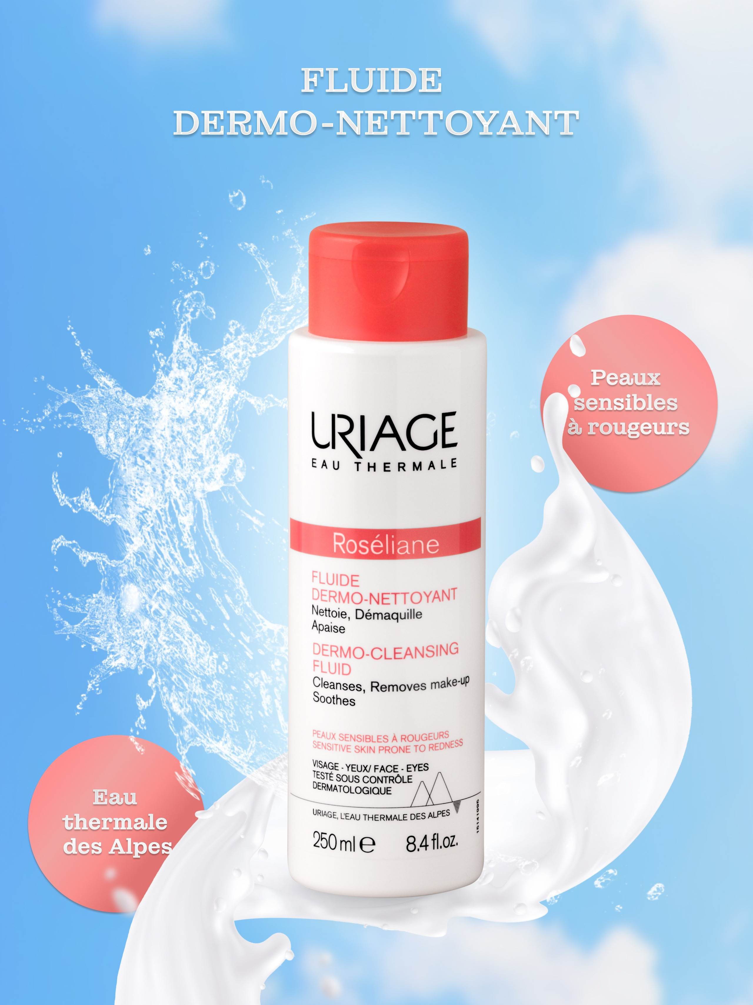 infographie de démaquillant pour marketplace