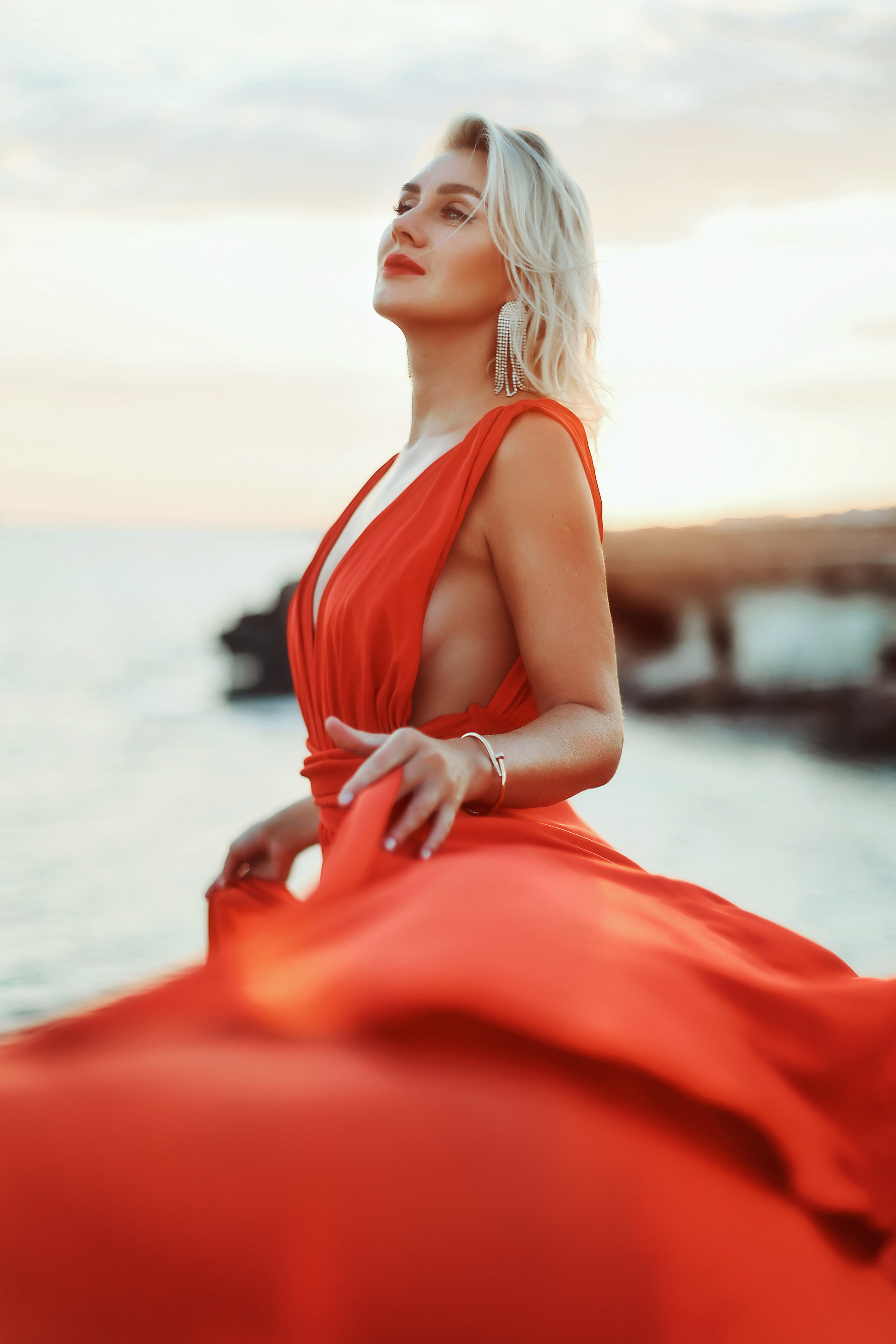 Индивидуальная фотосессия в летящем платье, Айя-Напа. Июнь, 2022. Kipriotka. Ваш фотограф на Кипре (Айя-Напа, Протарас)