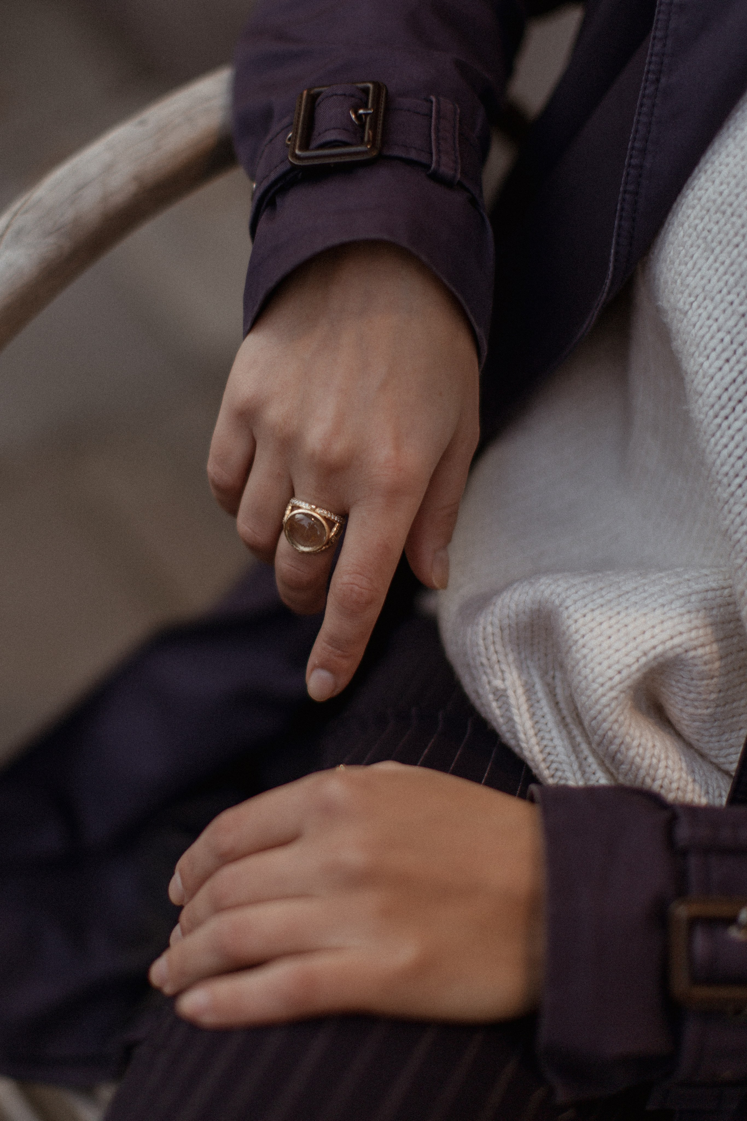 Take away coffee walk. True self