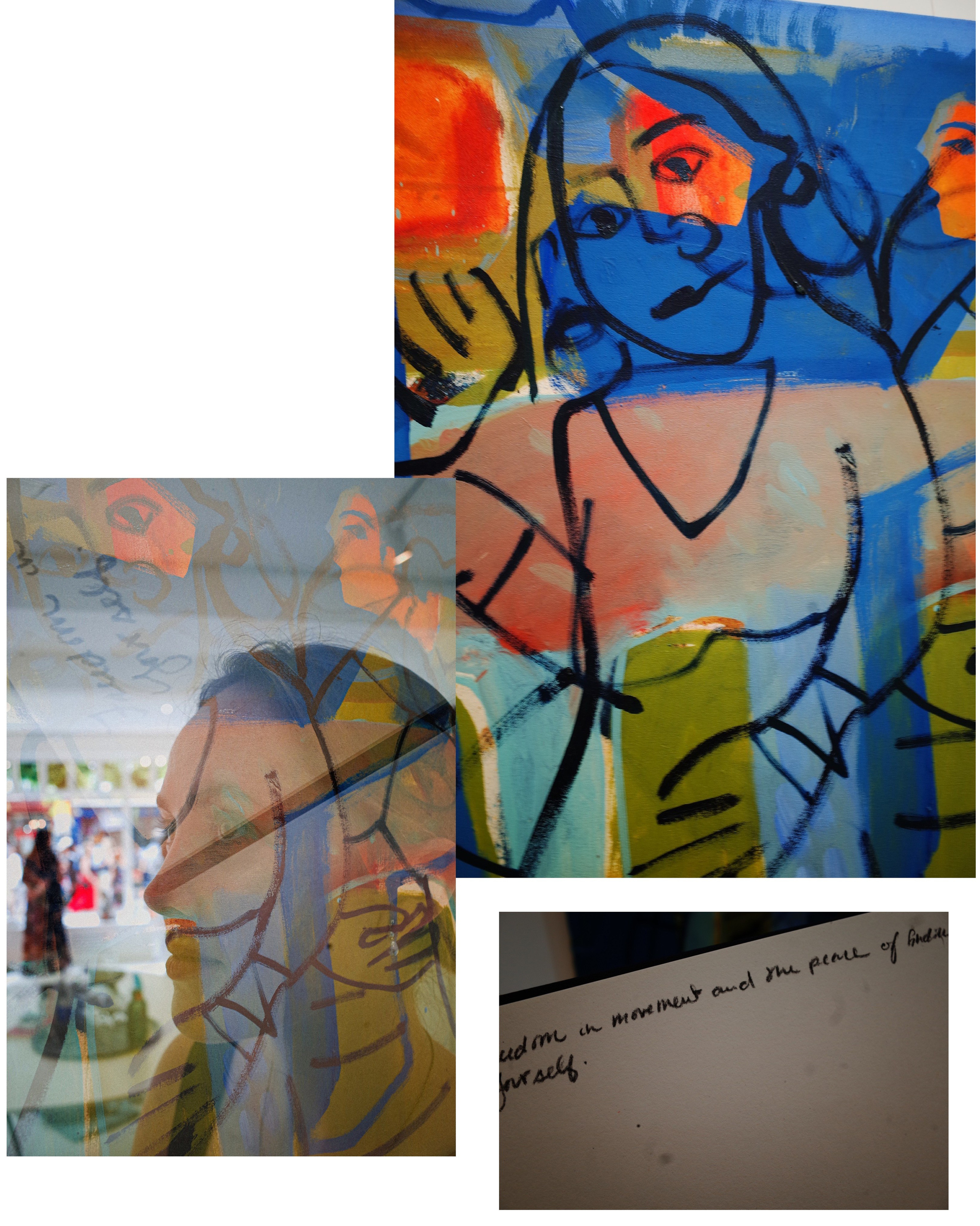 Art Touch performance. Victoria Dini. Art photography in London / Folkestone, UK