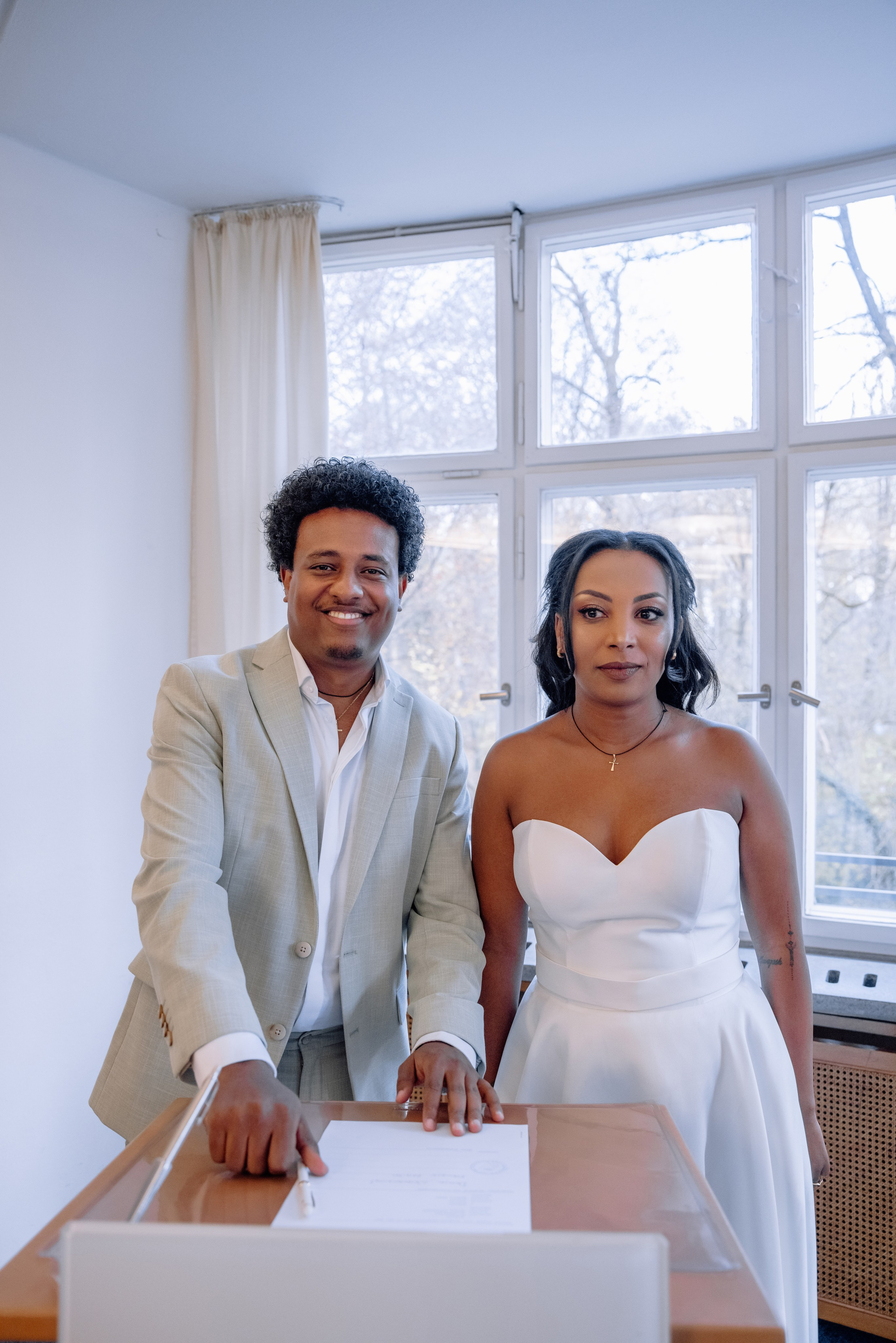 Äthiopische Hochzeit in der Mandlstrasse/Frühling 2025. Hochzeitsfotograf München Taufe Familienfotograf Tanja Mauke