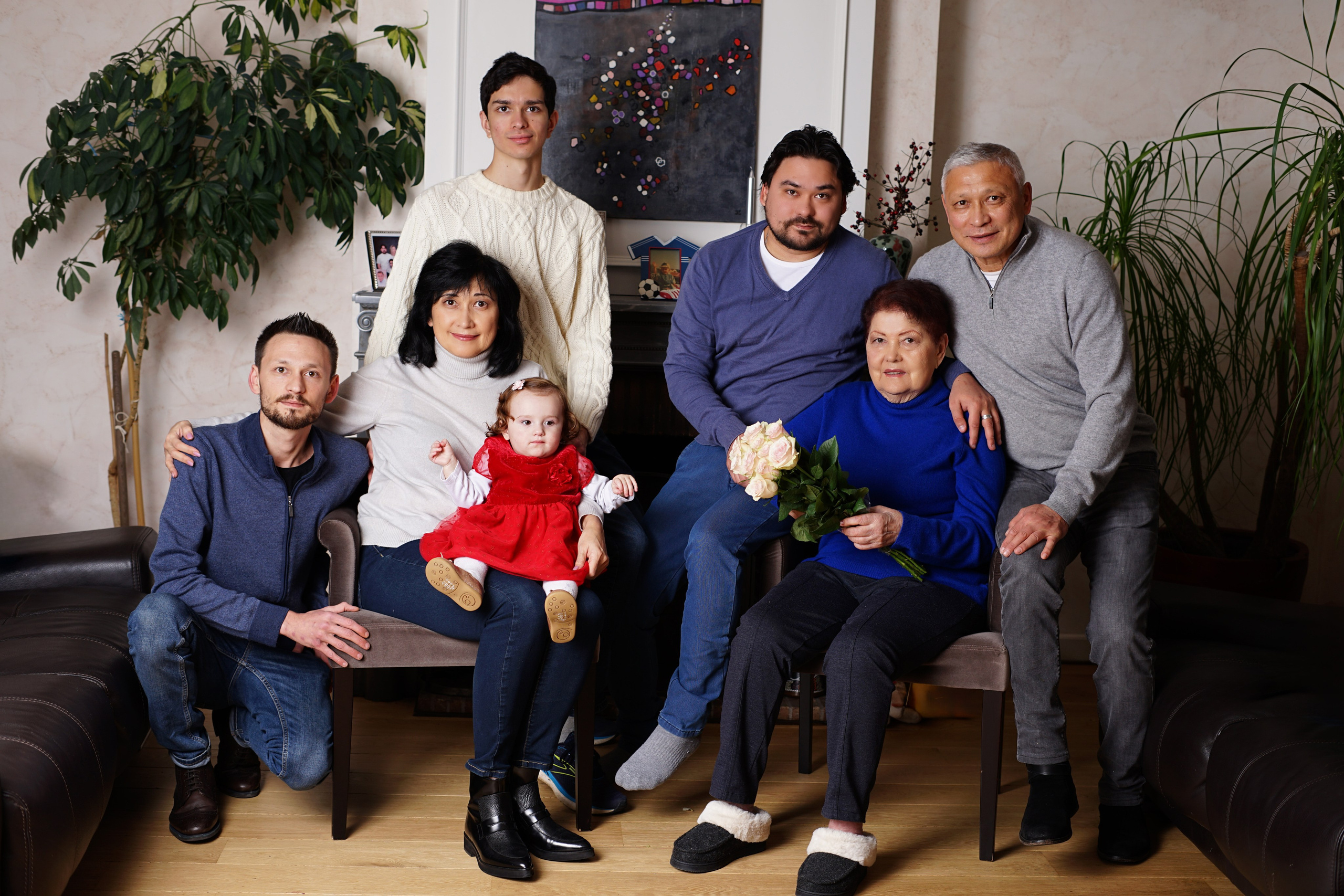 Edouard et sa famille. Petit trésor photos de famille, grossesse et nouveau-né à Roanne