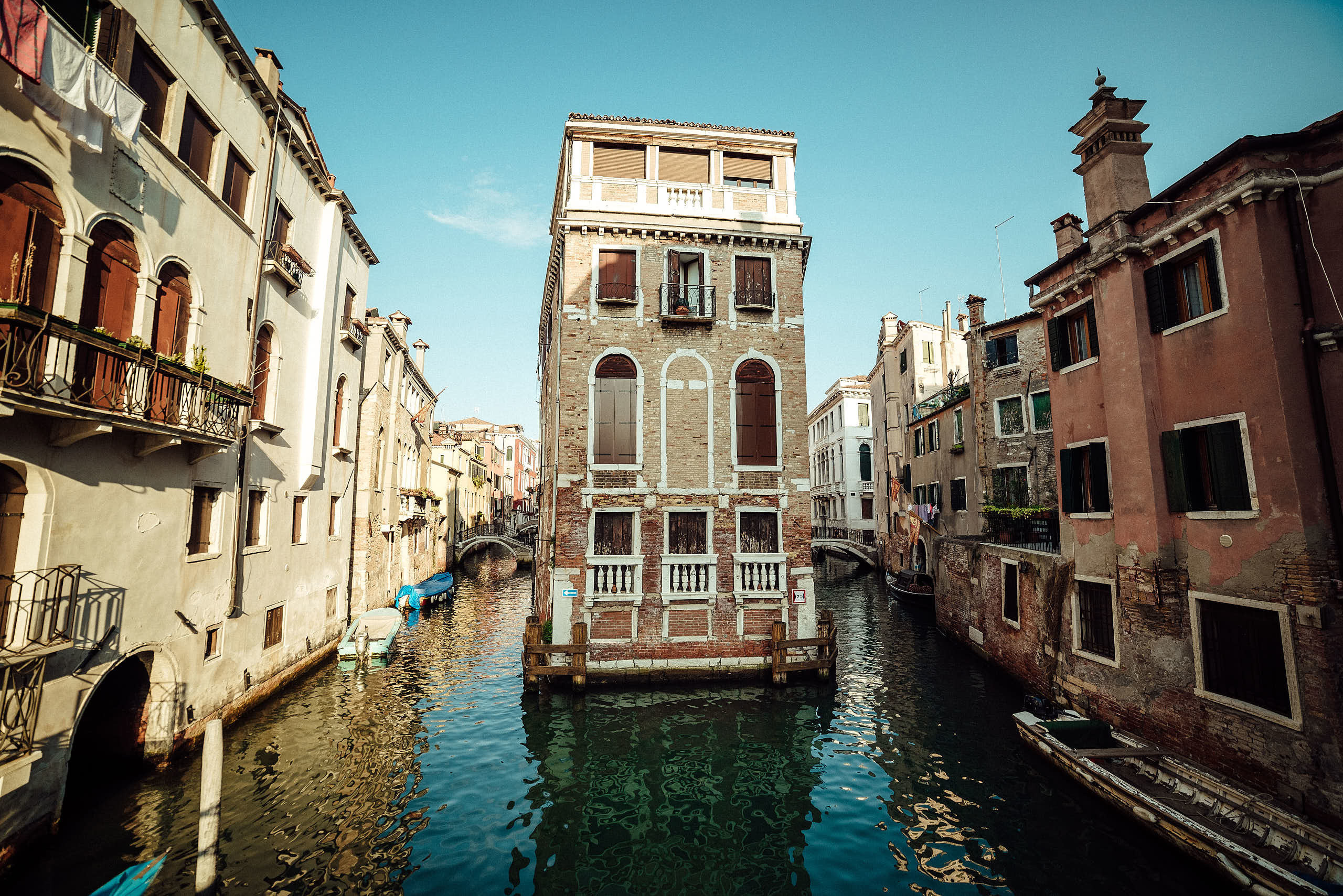 Canali di Venezia al tramonto