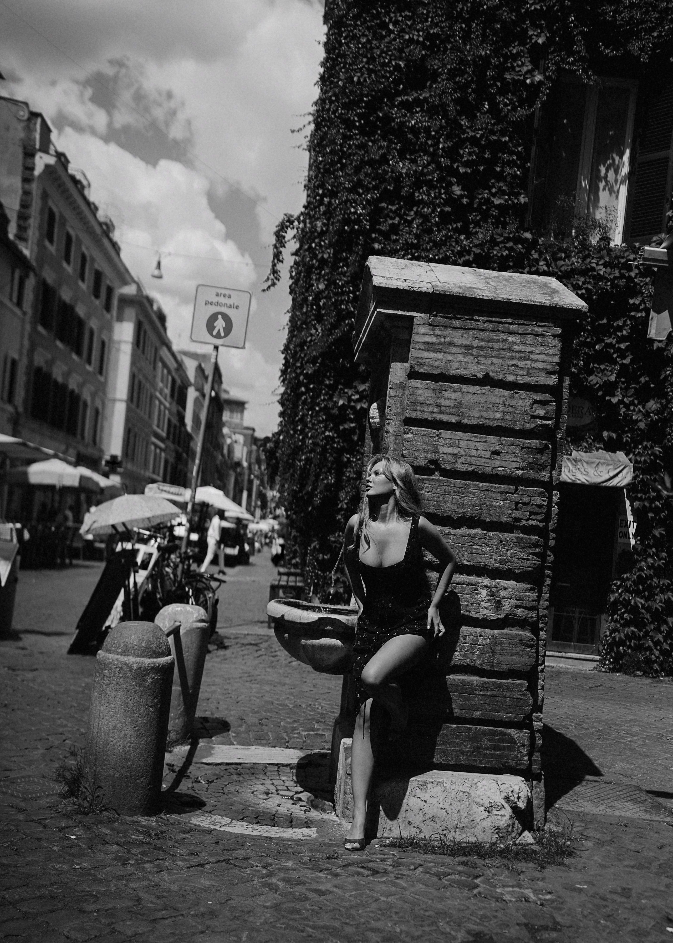 Tanya at Borgo Pio. Photographer in Rome and Italy. Stas Varych