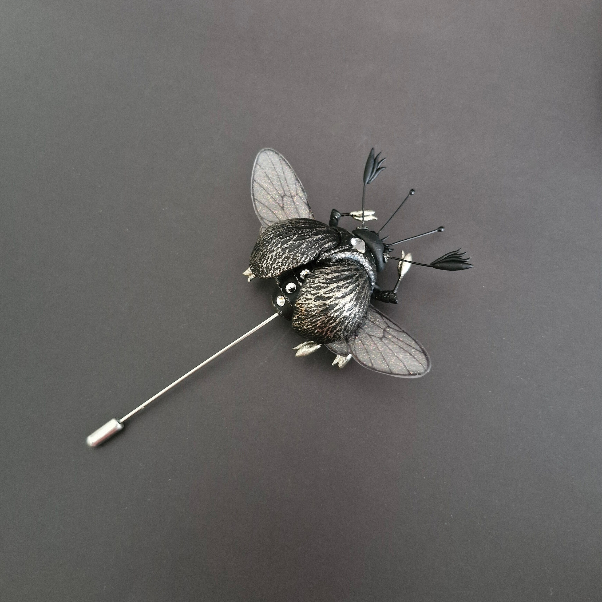 Броши-жуки / Insekten-Broschen ➜. Oksana Paul-Gardinen-Design Oksana Paul ✧ Art of Gardinen & Textile Design ✧ Polymer Clay Art & Handmade Creatures