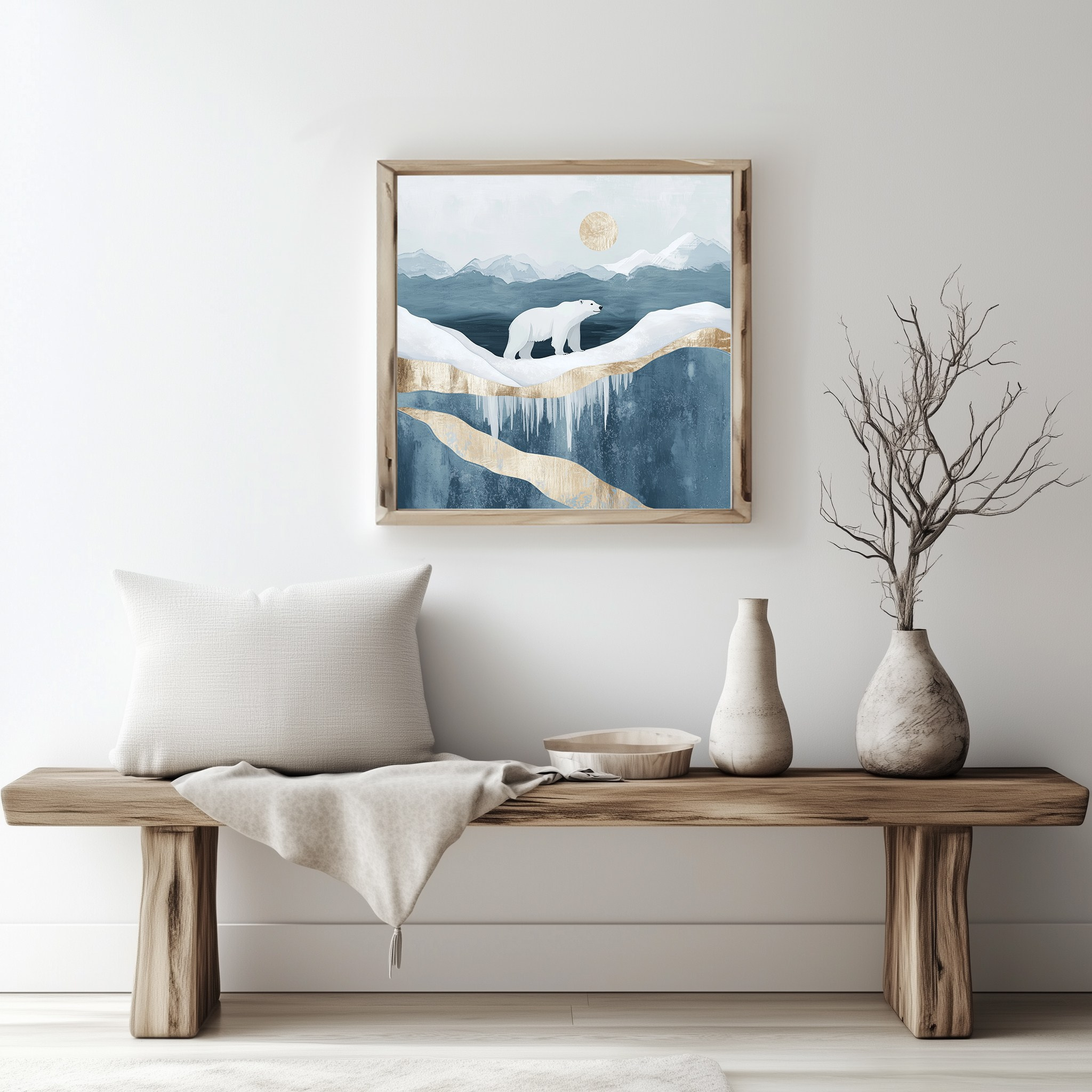 Silent symphony of winter. Lolly Shine. Contemporary digital artist