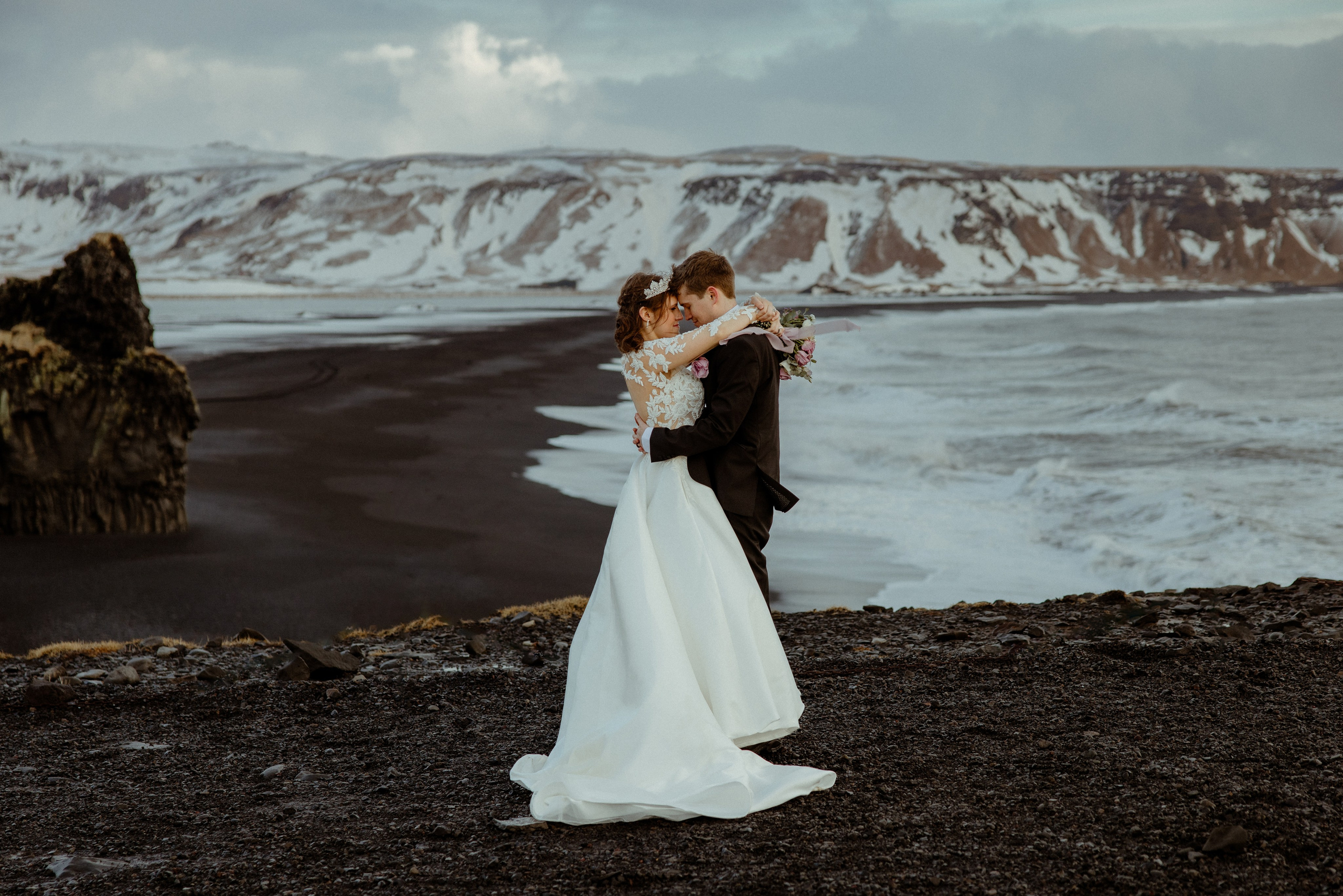 Snowy Elopement in Iceland. Iceland elopement photo and video | Nikolaichik Photo