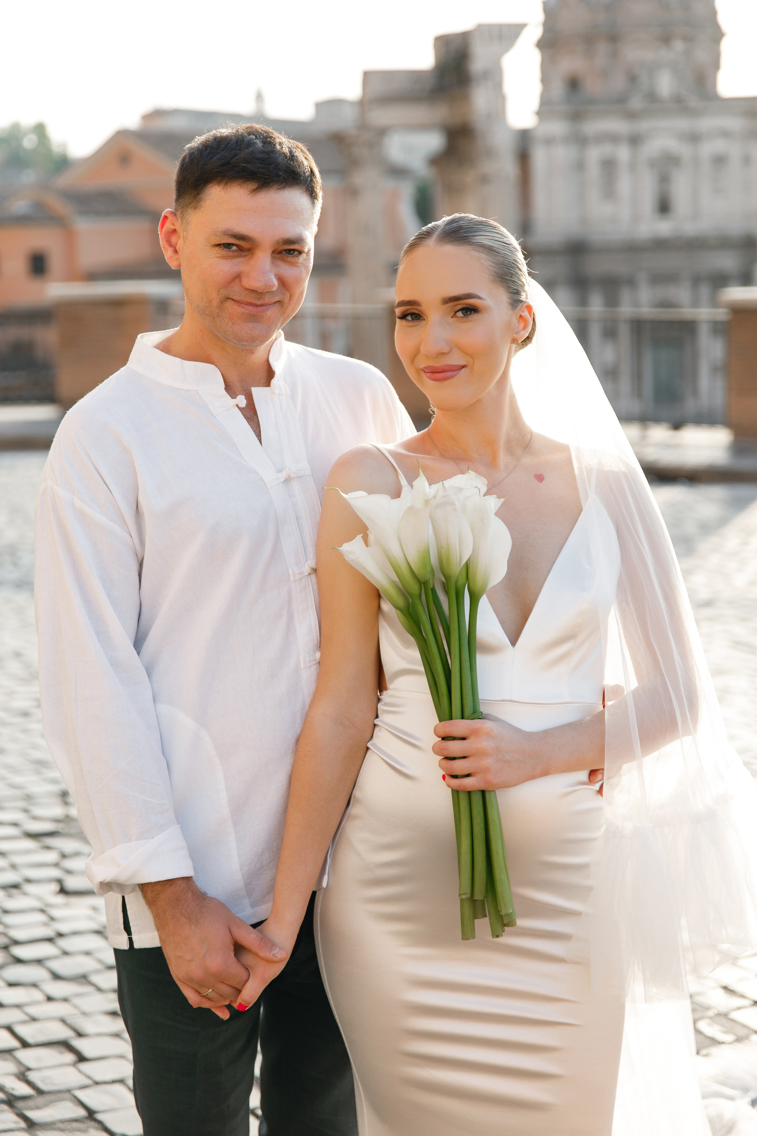 Elopement in Rome. Wedding Photographer Rome Tuscany Como Sicily Puglia Amalfy Italy- Oksana Savenchuk