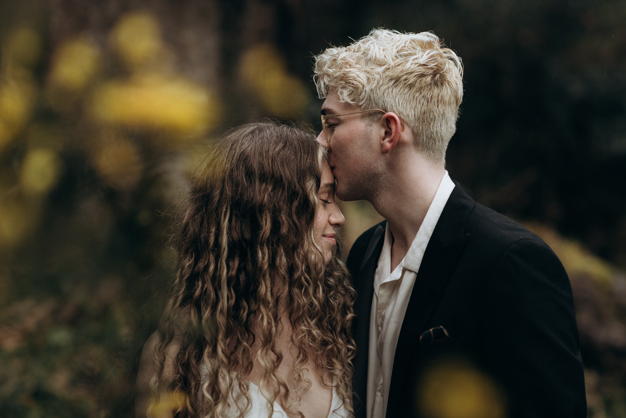 portrait of bride and groom