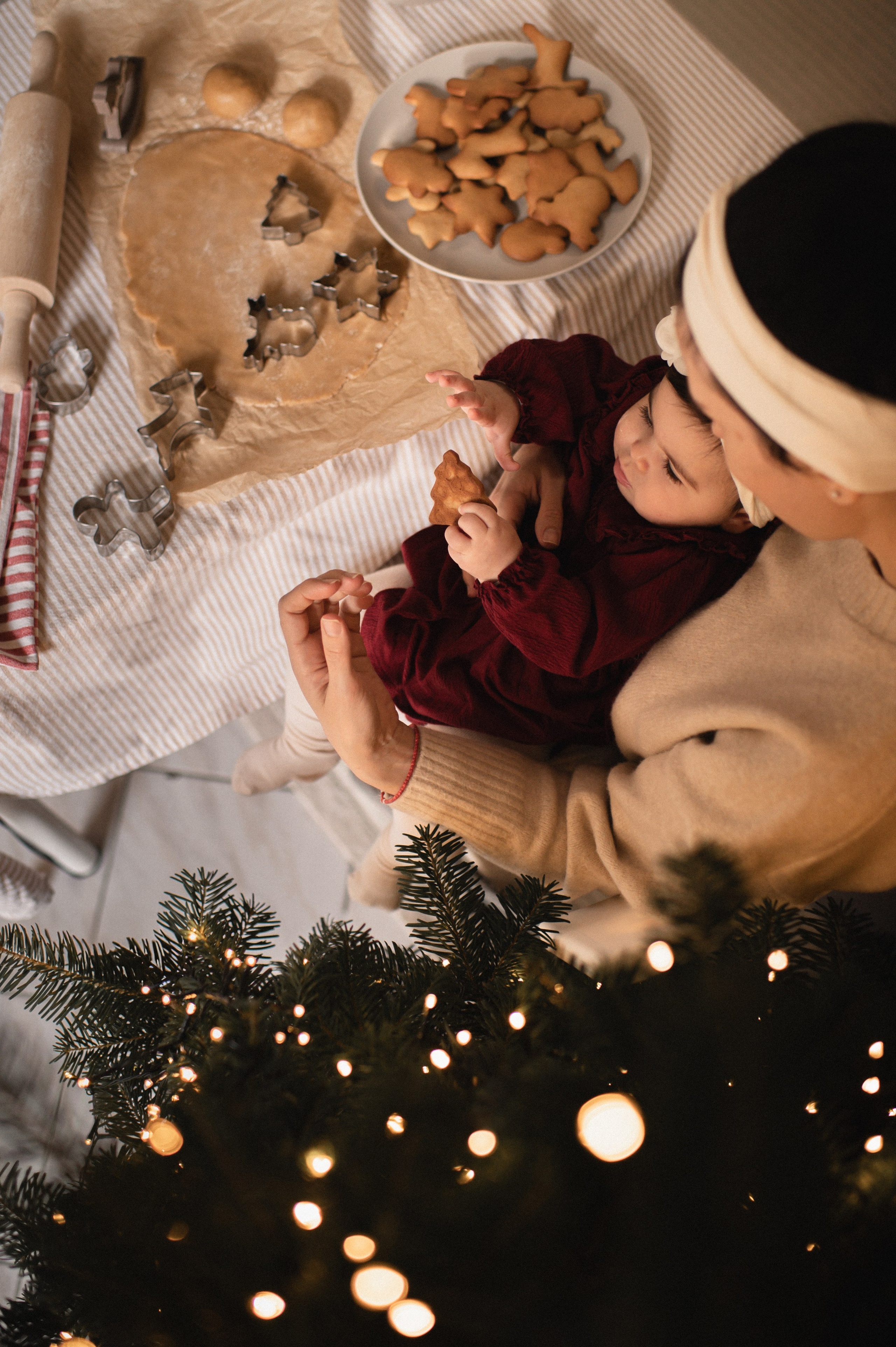 First Christmas. Family, children, portrait, and event photography in Thessaloniki