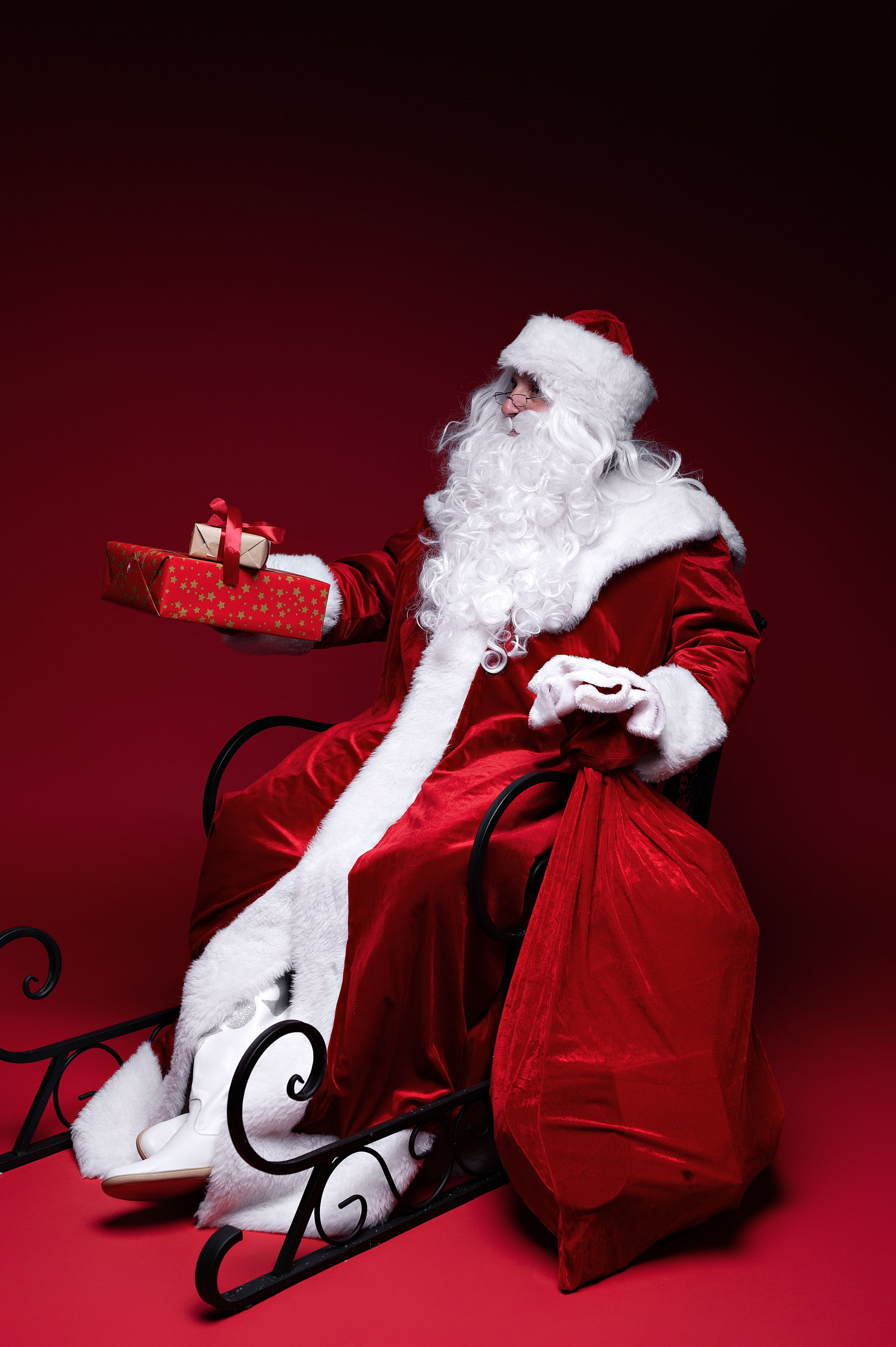 Mit Weihnachtsmann. Kinder- & Familienfotograf in Gaildorf und Umgebung Valentina Vogel