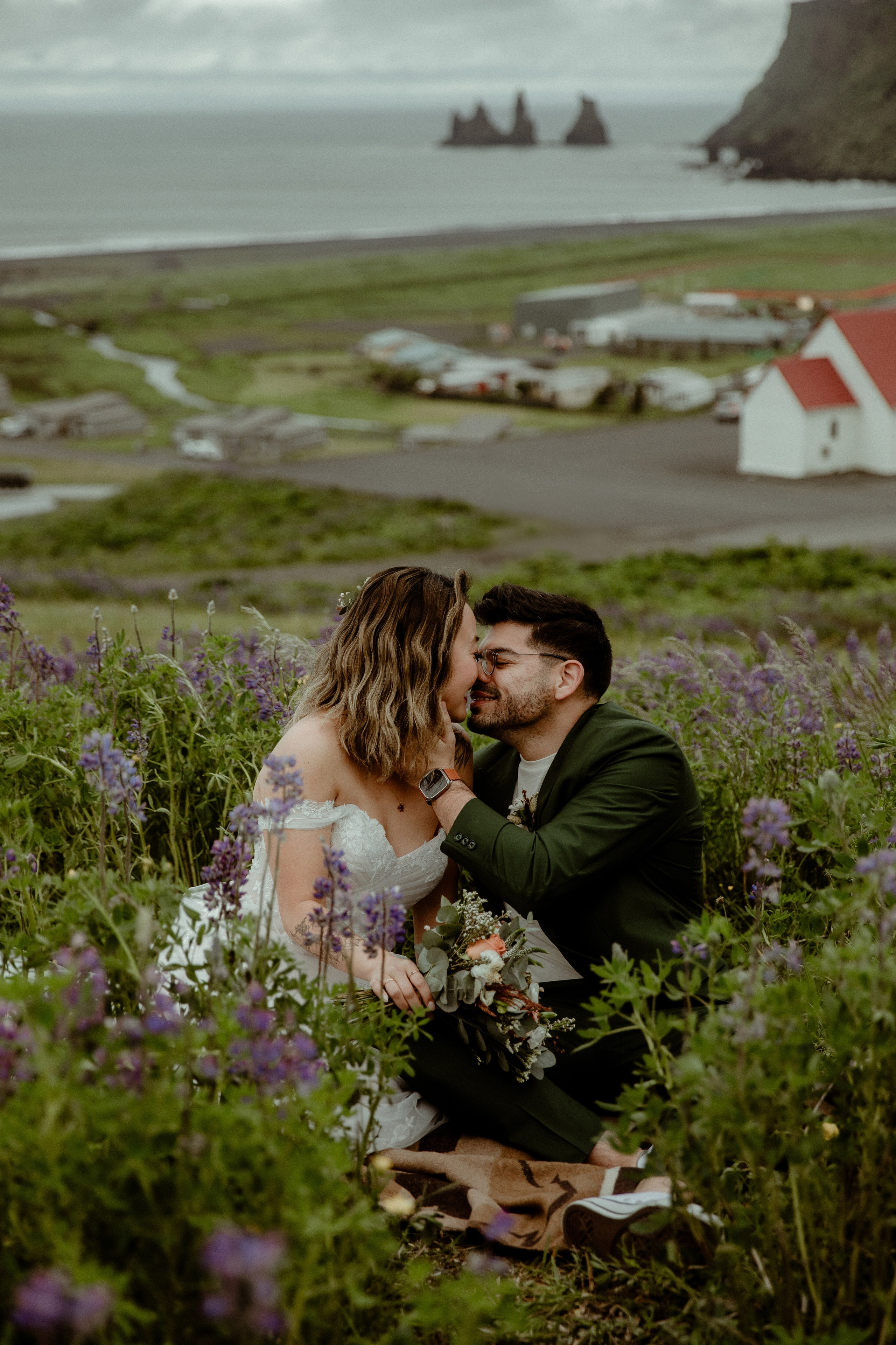 Elopement at Kvernufoss Waterfall. Iceland elopement photo and video | Nikolaichik Photo