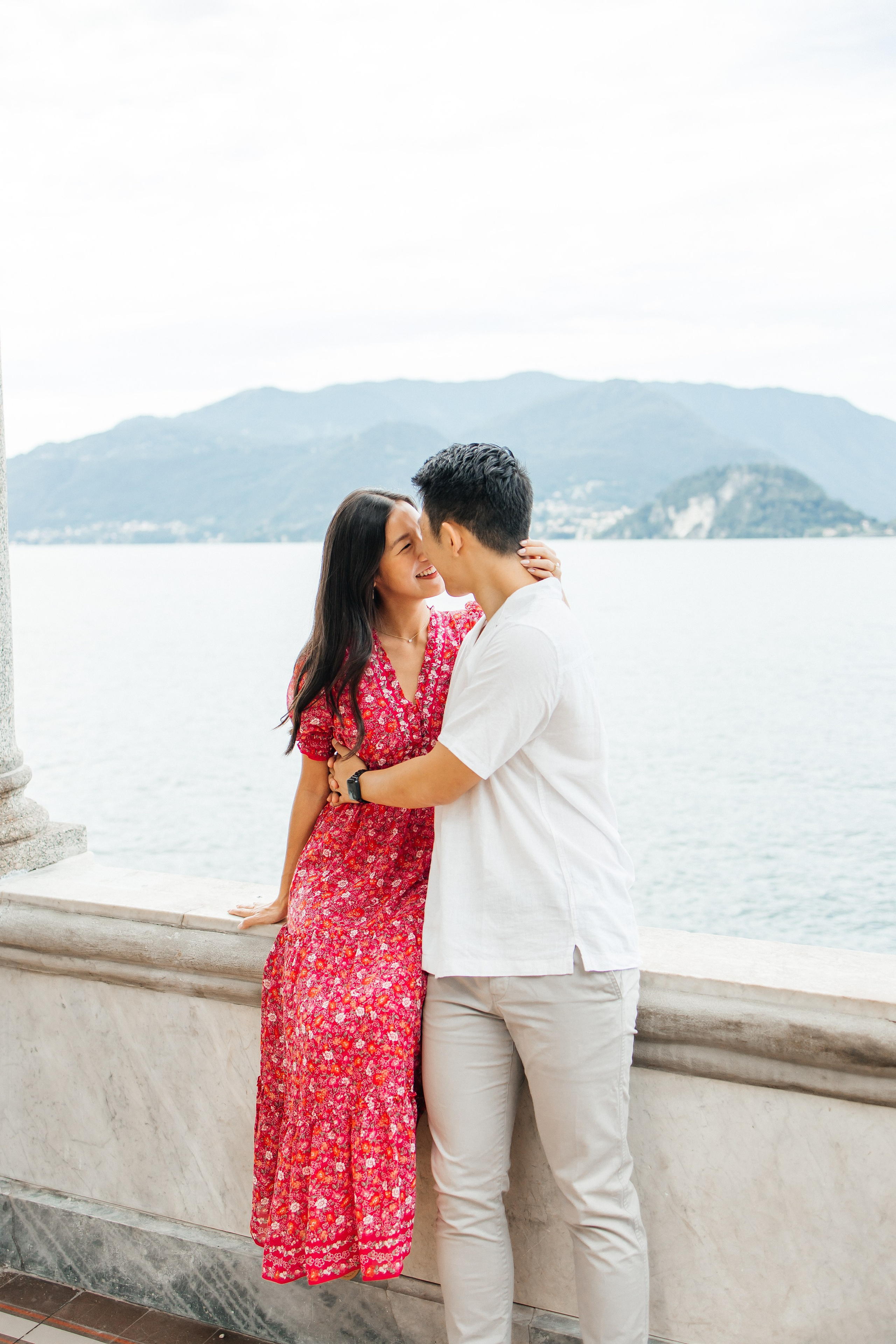Lake Como Engagement Photography | Villa Monastero. Photographer in Italy Anna Linnik