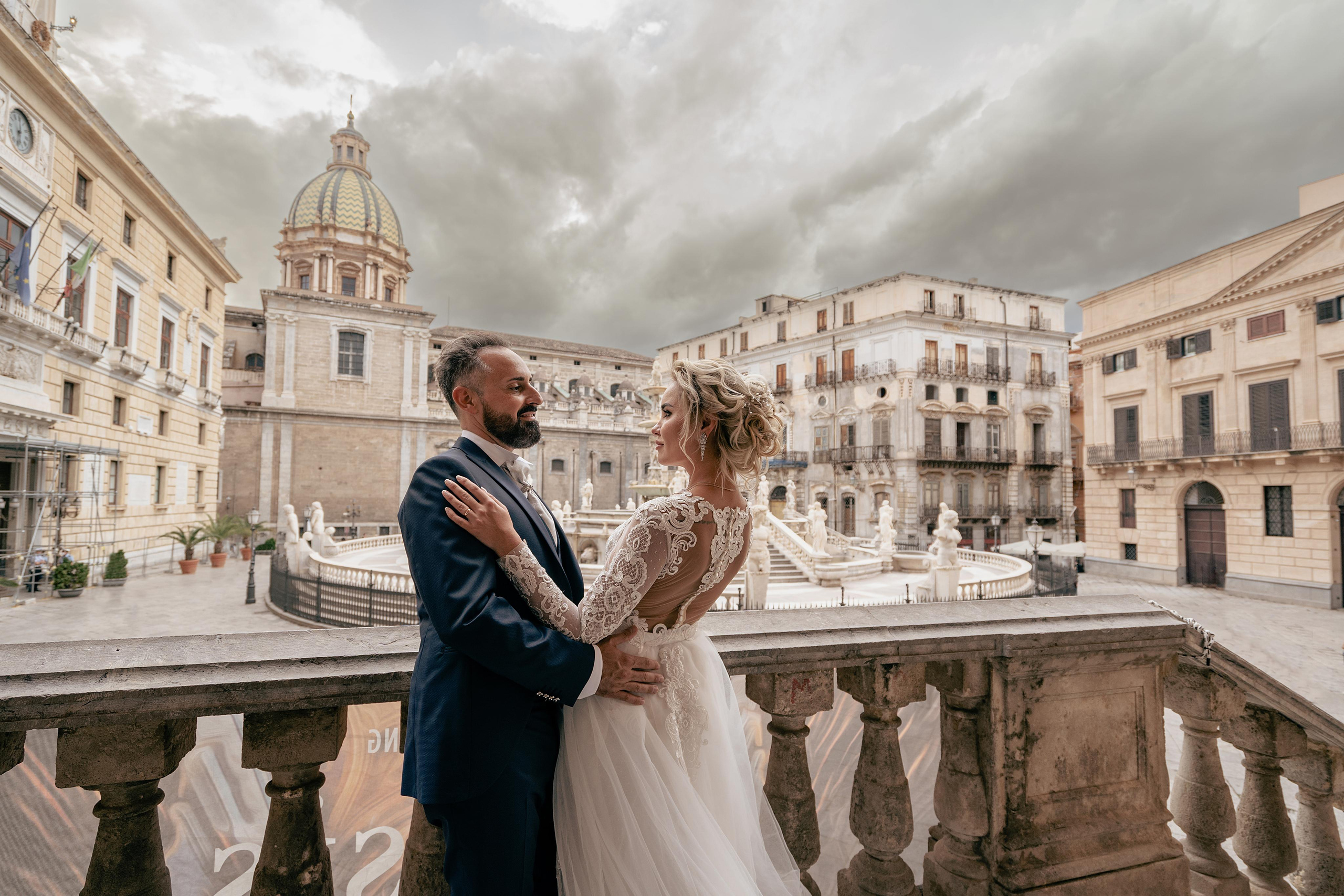 Giuseppe & Olesya. Свадьба на Сицилии, Палермо, Таормина, Эриче