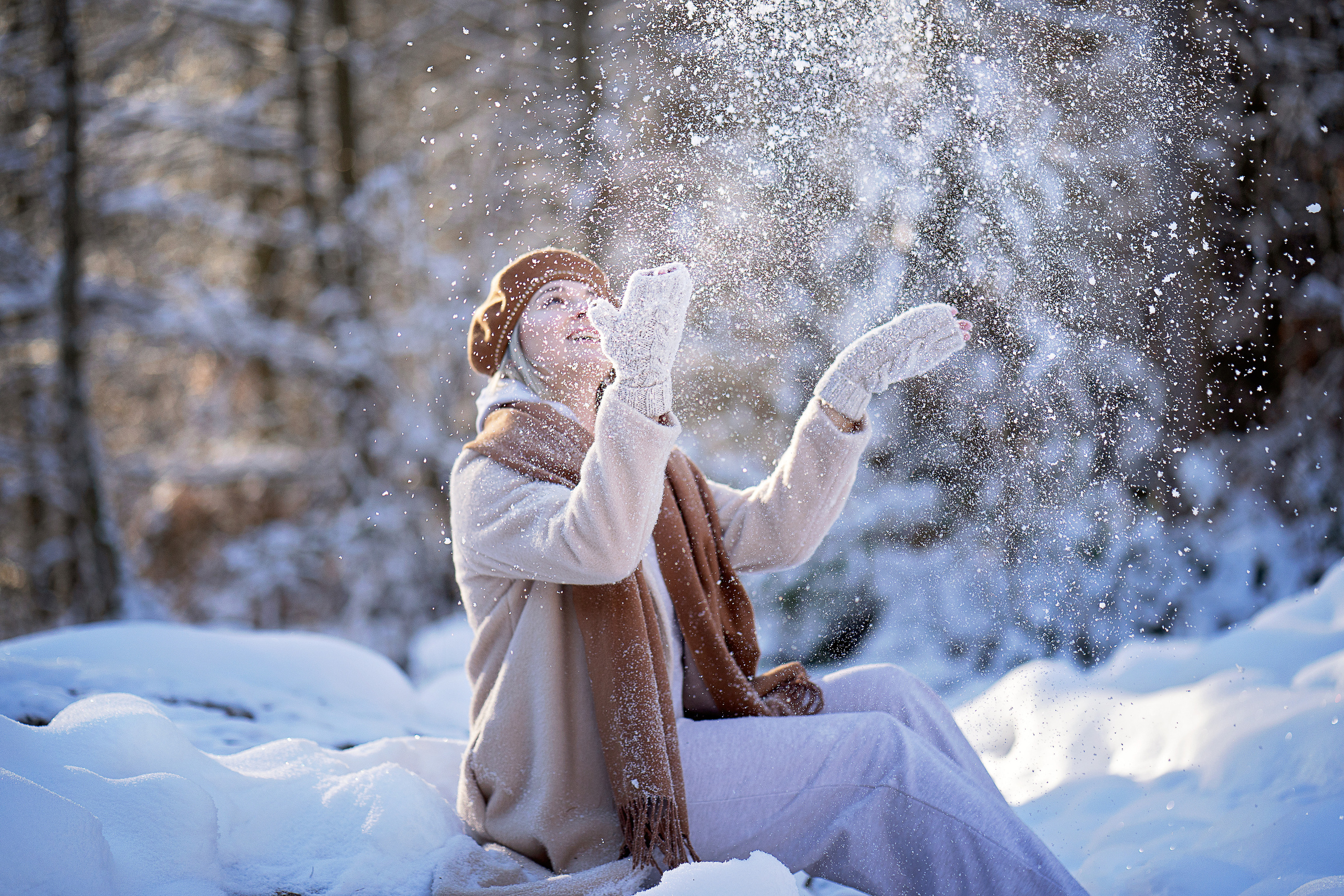 Зимняя сказка. Семейный, детский и женский фотограф в Германии, Трире
