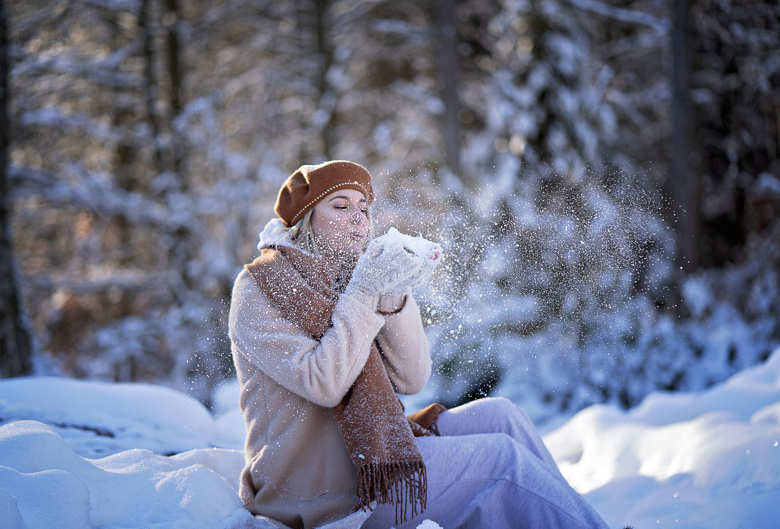 Зимняя сказка. Семейный, детский и женский фотограф в Германии, Трире