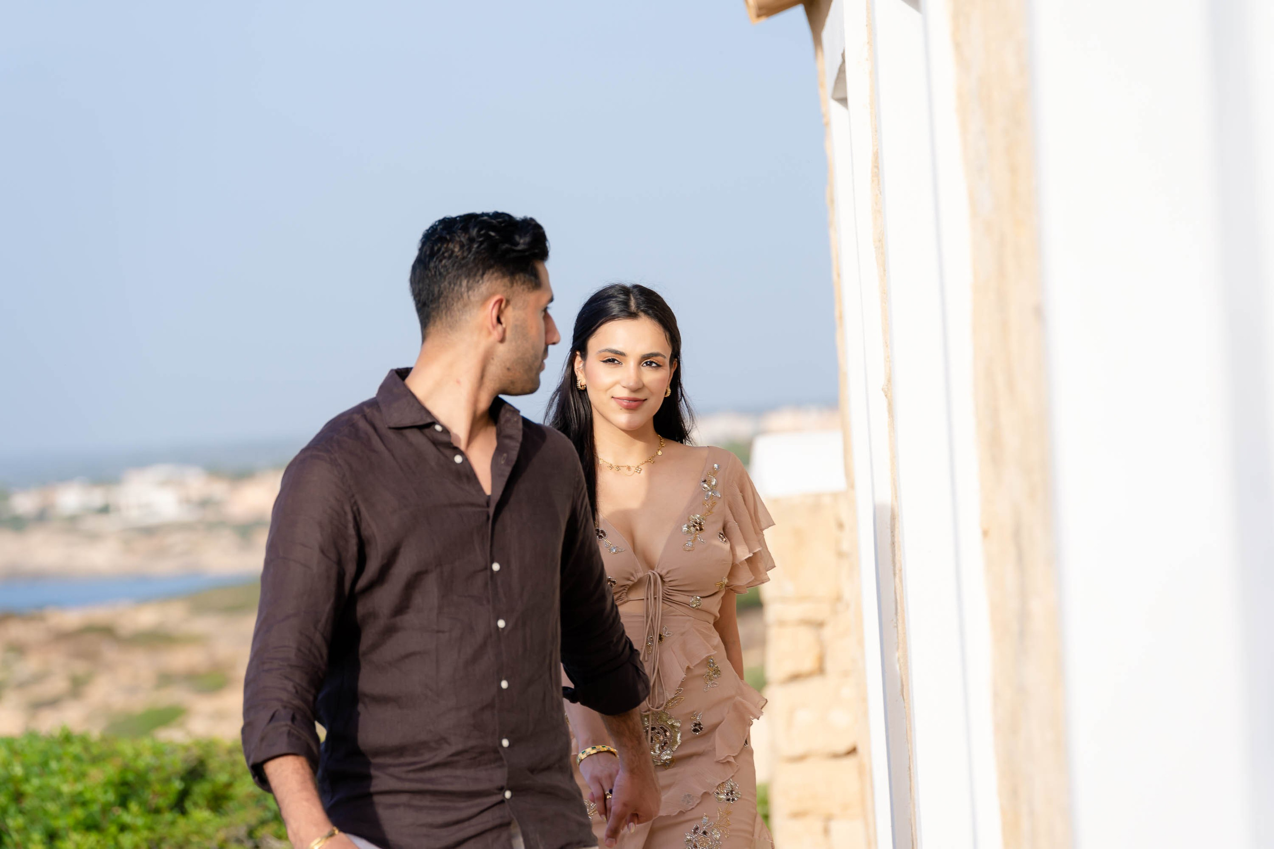 Walk with me by the seafront at Cap Rocat and wait for the surprise proposal