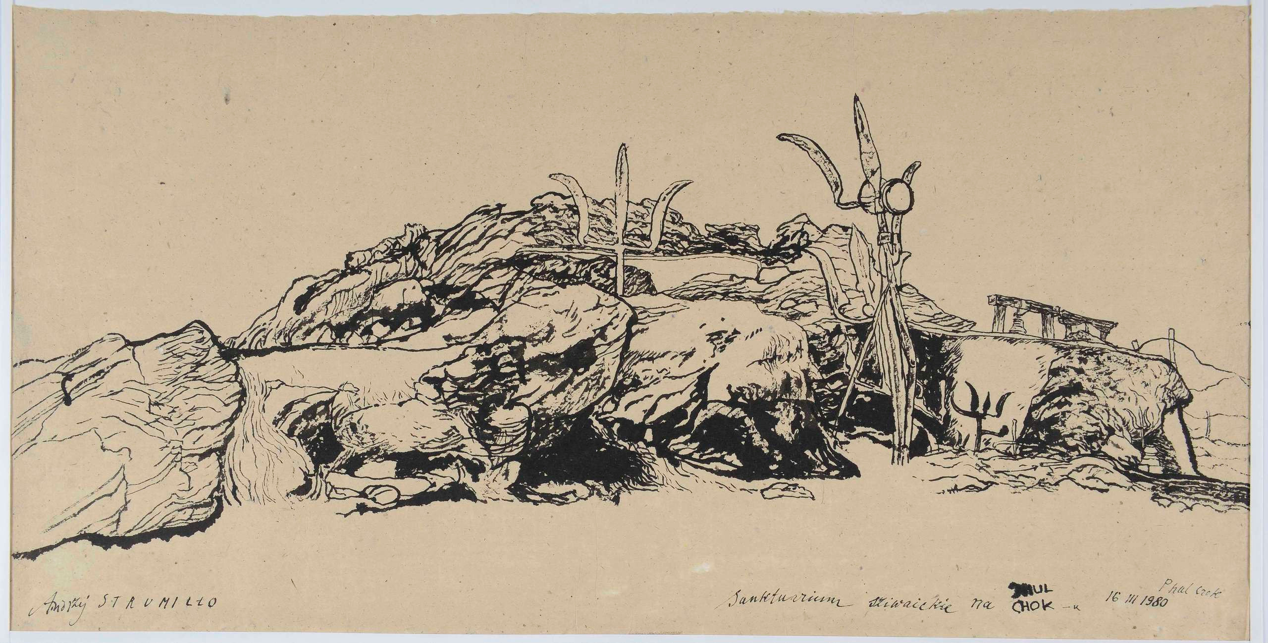 Rysunki z Azji. Andrzej Strumiłło - Wybitny polski artysta