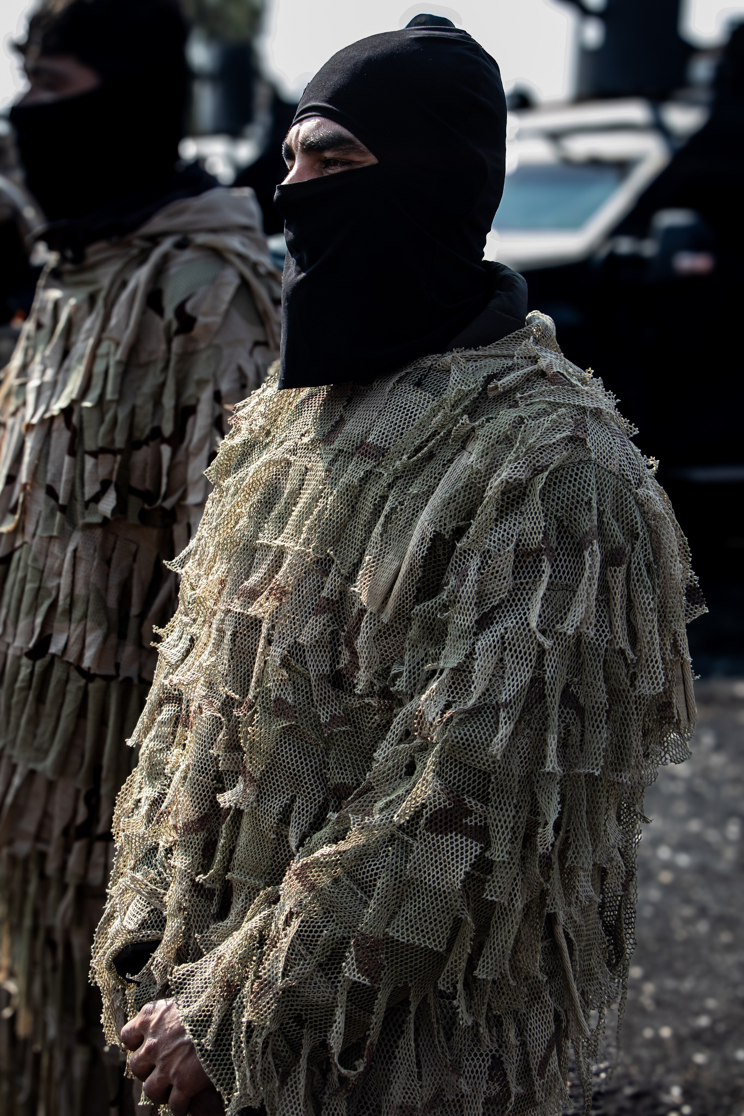 Patrouille avec les forces spéciales des Forces Démocratiques Syriennes (FDS) à Raqqa.